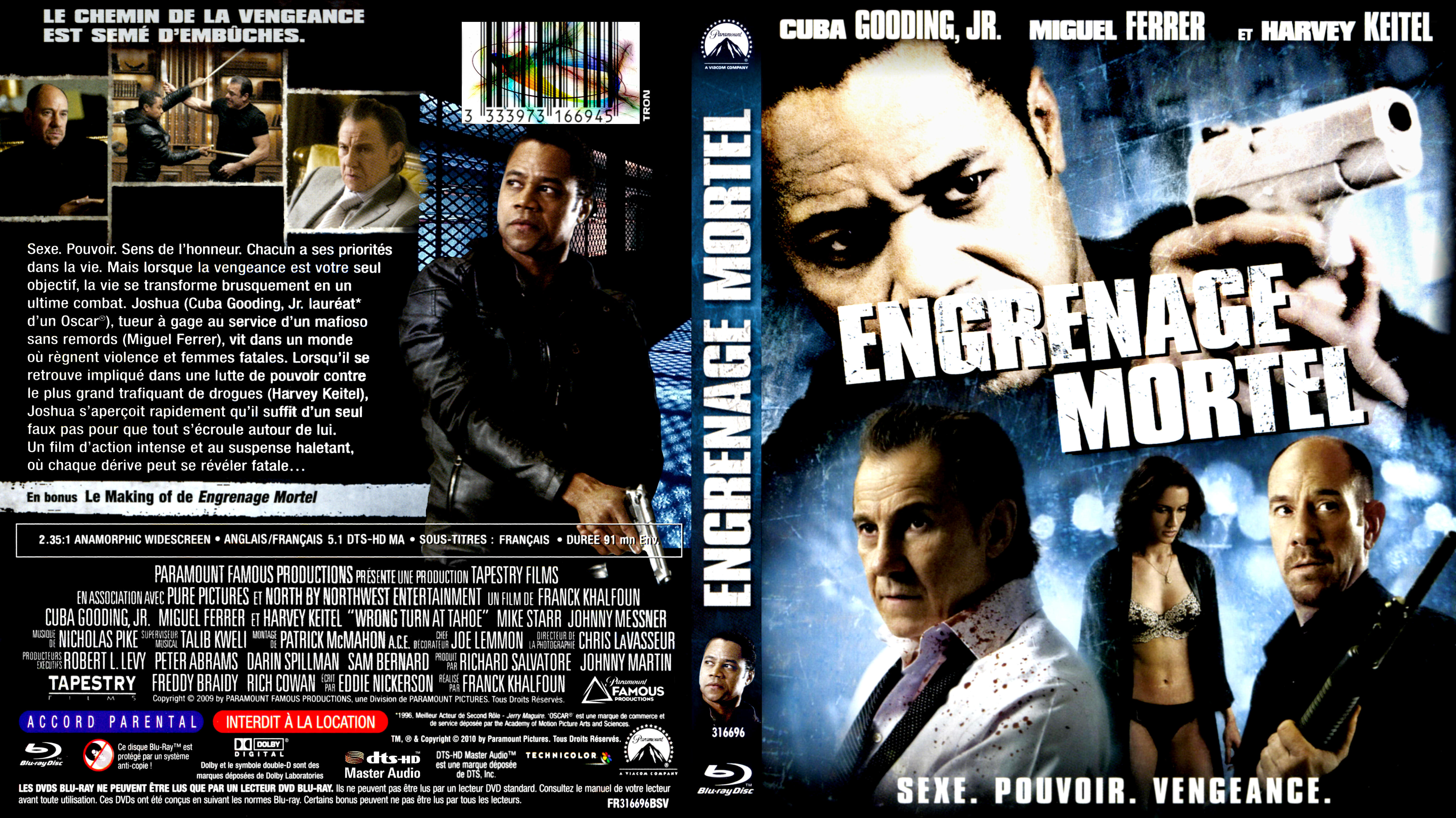 Jaquette DVD Engrenage mortel (2009) custom (BLU-RAY)