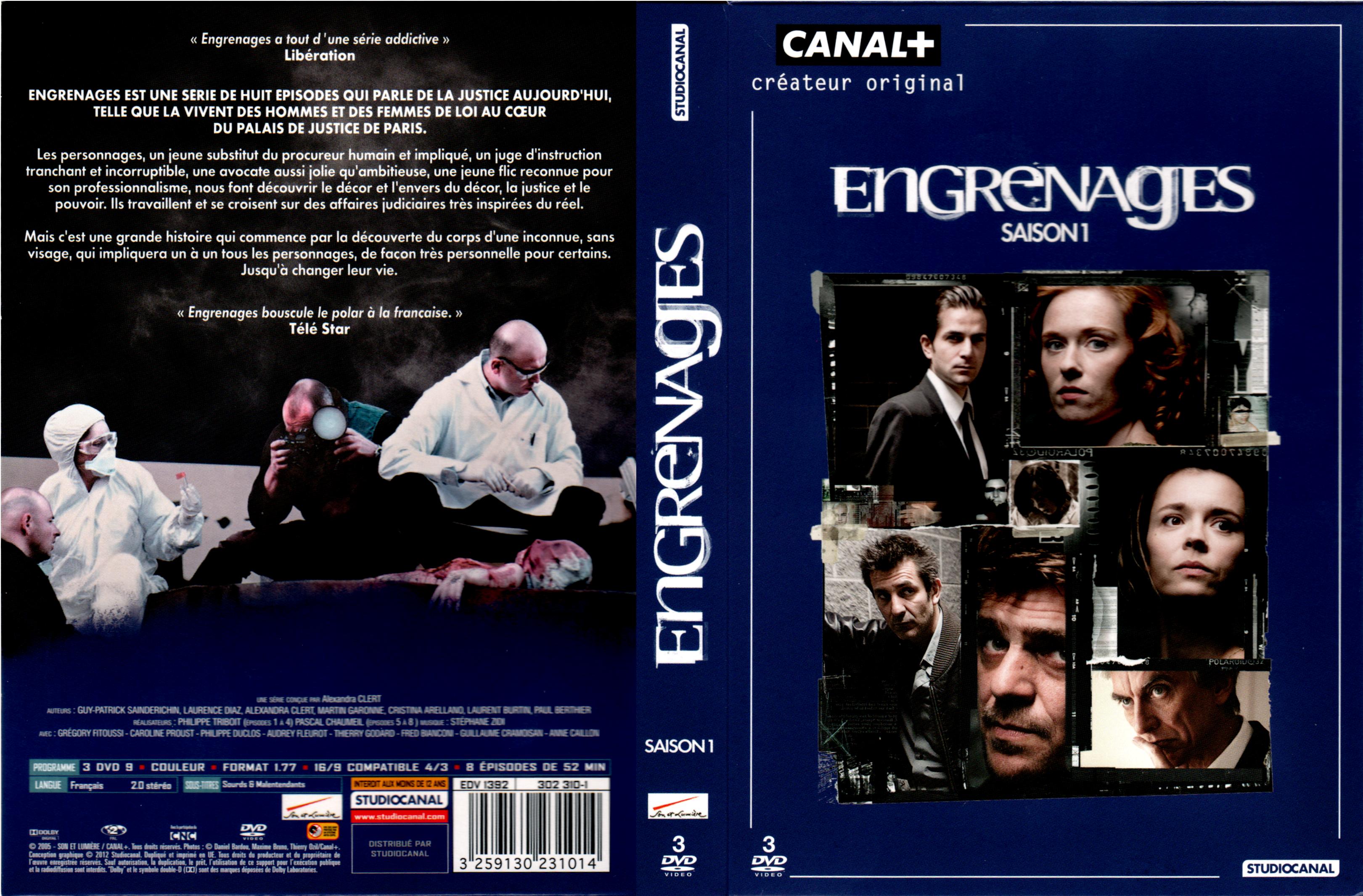 Jaquette DVD Engrenages Saison 1 COFFRET