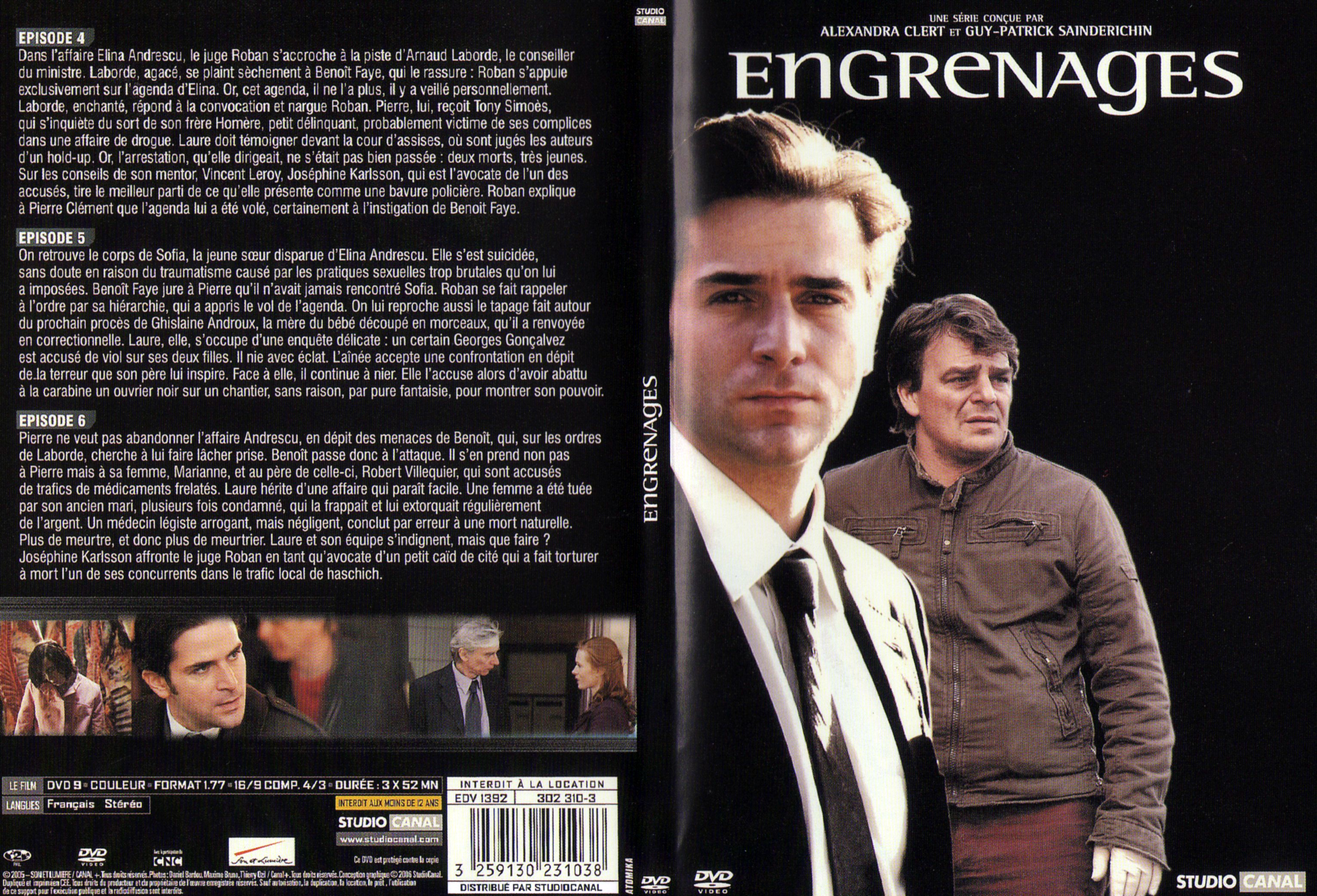 Jaquette DVD Engrenages Saison 1 DVD 2