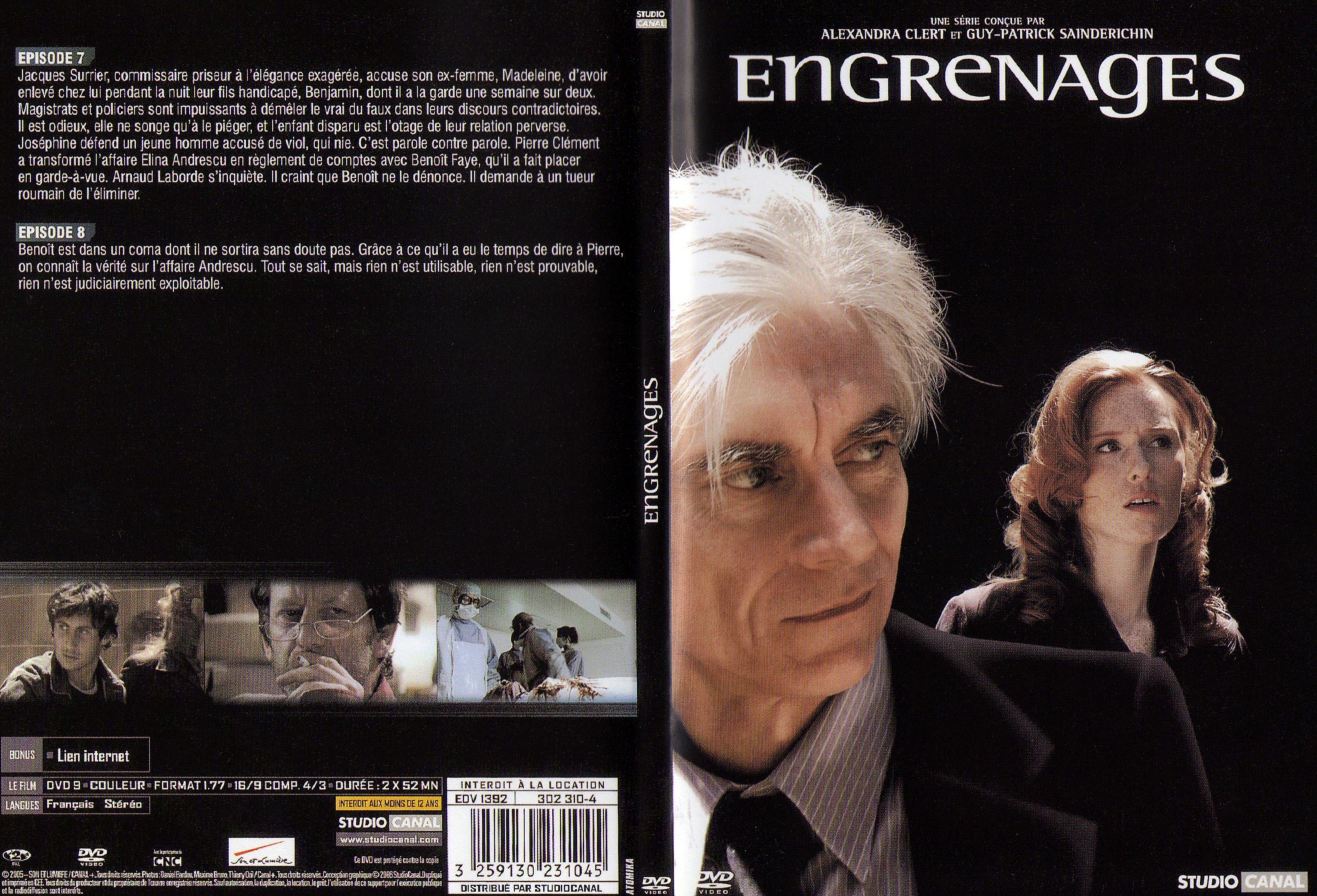 Jaquette DVD Engrenages Saison 1 DVD 3