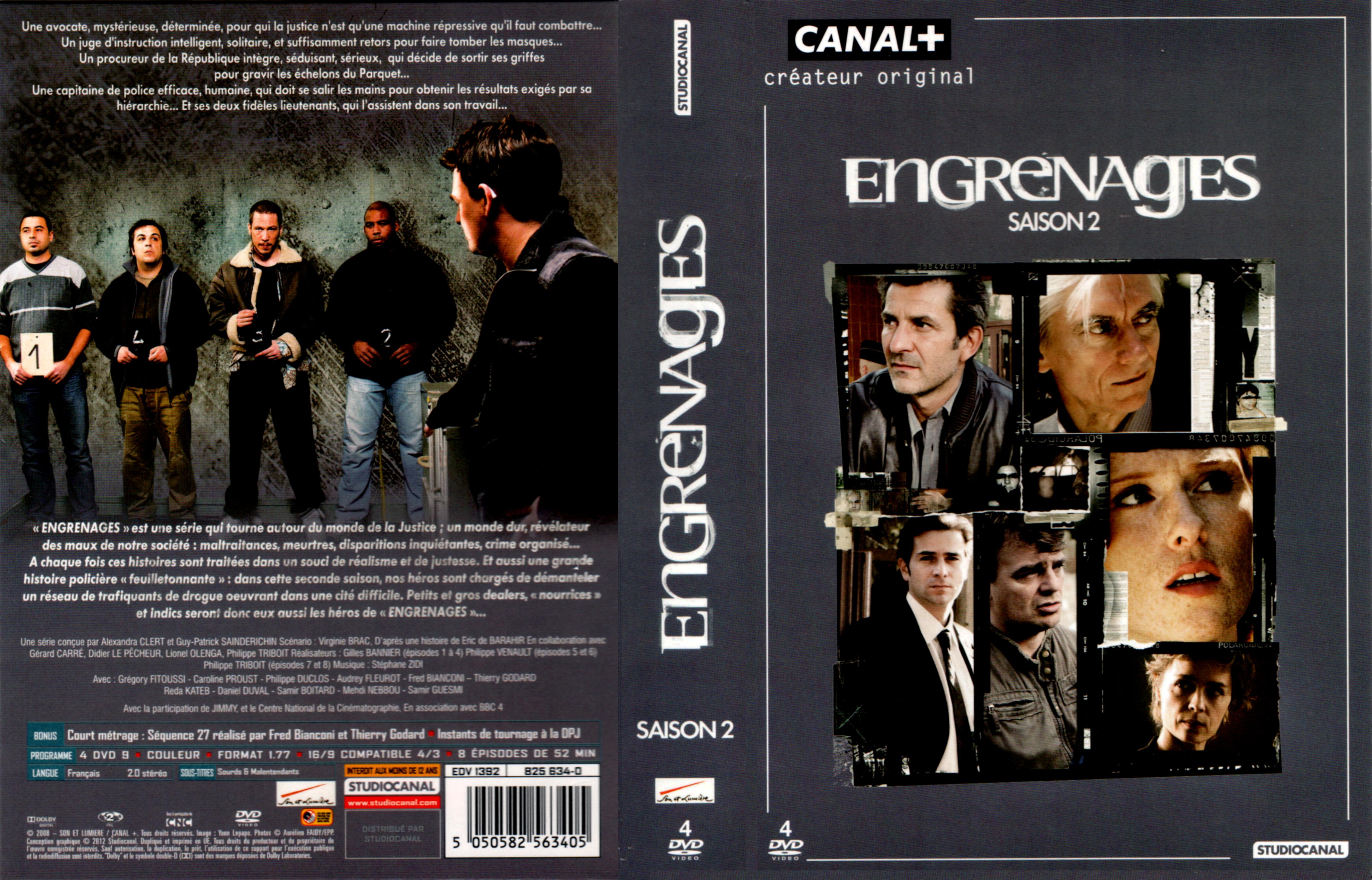 Jaquette DVD Engrenages Saison 2 COFFRET