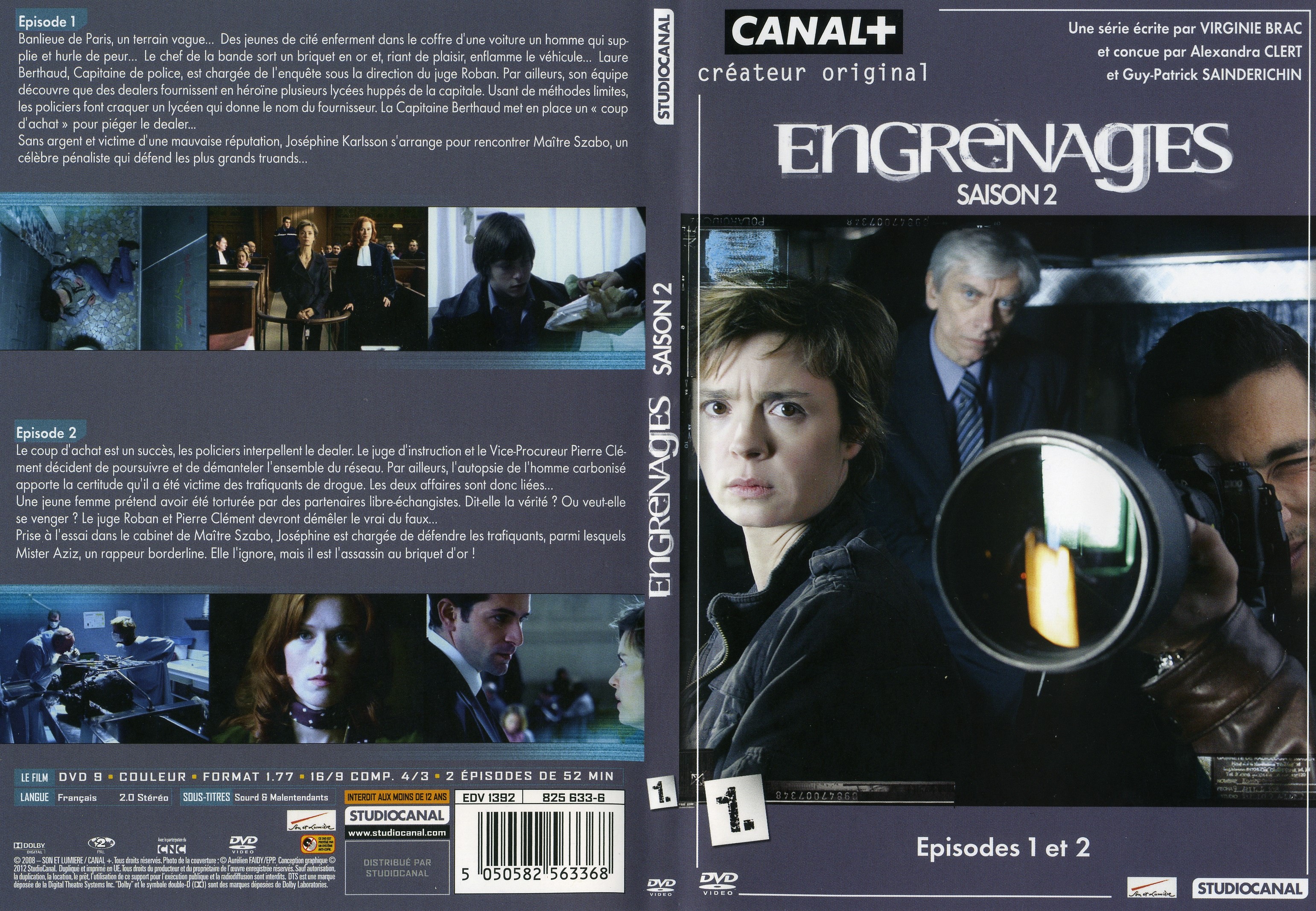 Jaquette DVD Engrenages Saison 2 DVD 1