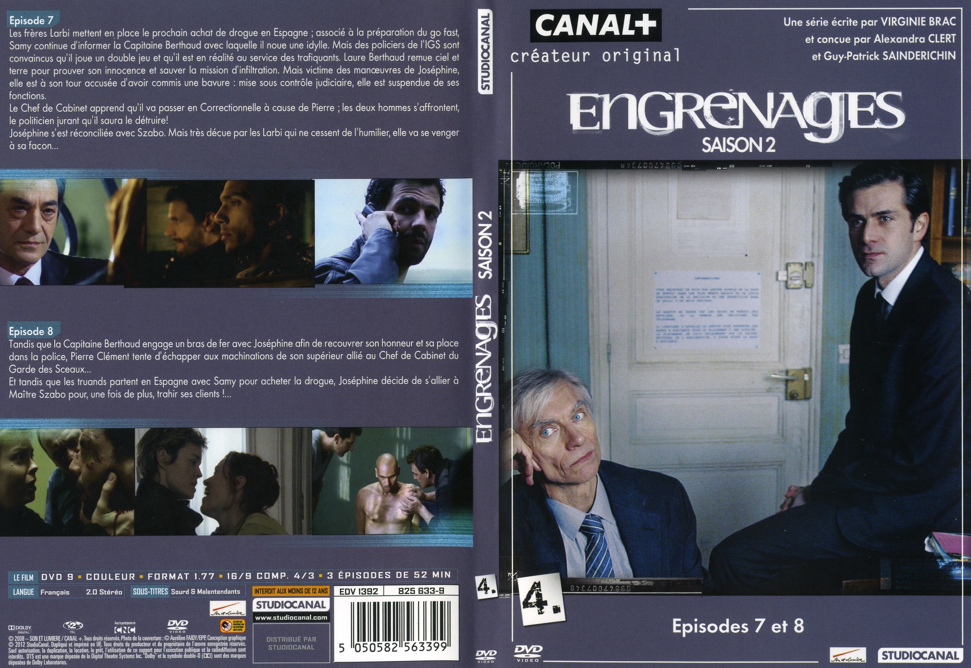 Jaquette DVD Engrenages Saison 2 DVD 4