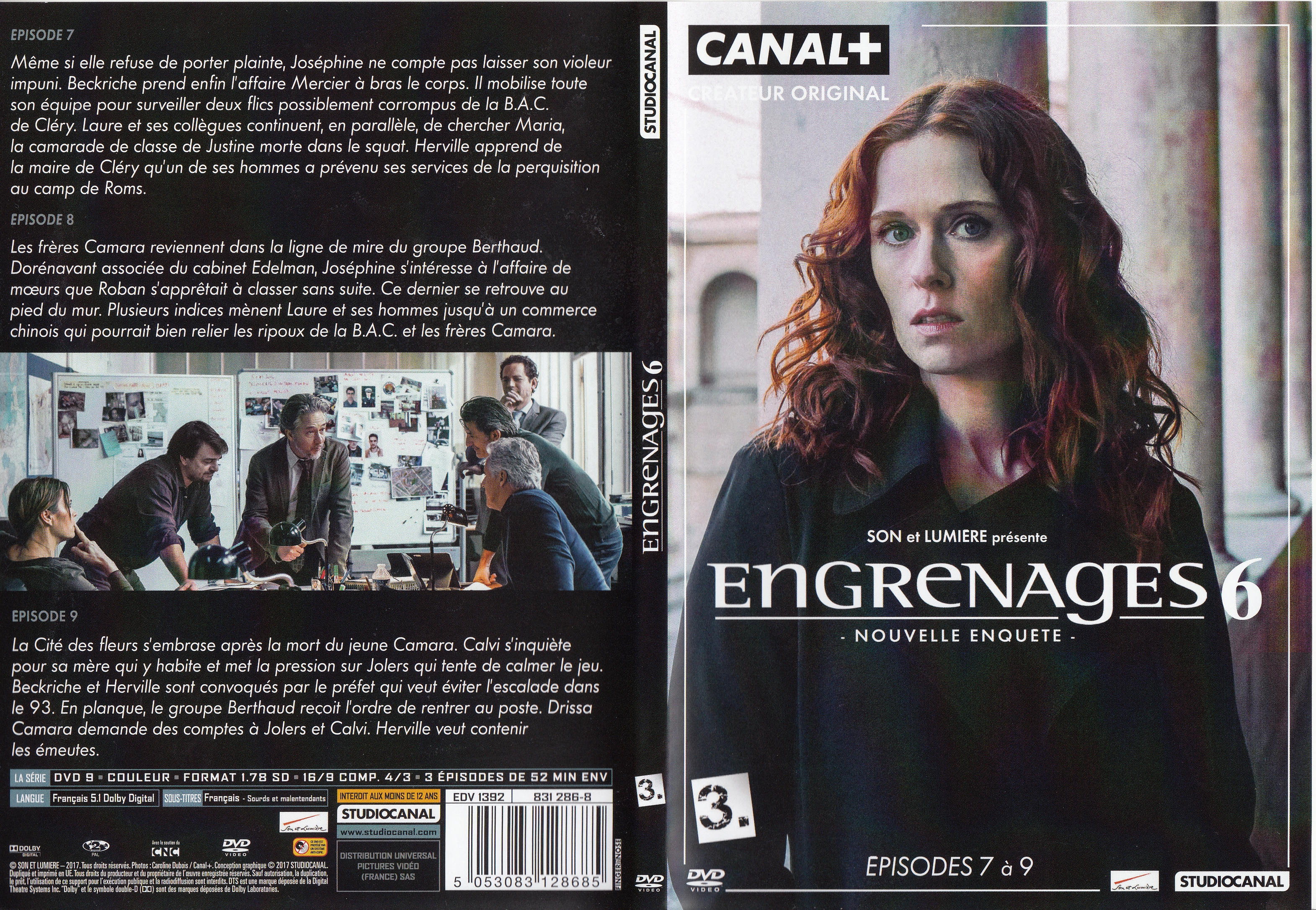 Jaquette DVD Engrenages saison 6 DVD 3