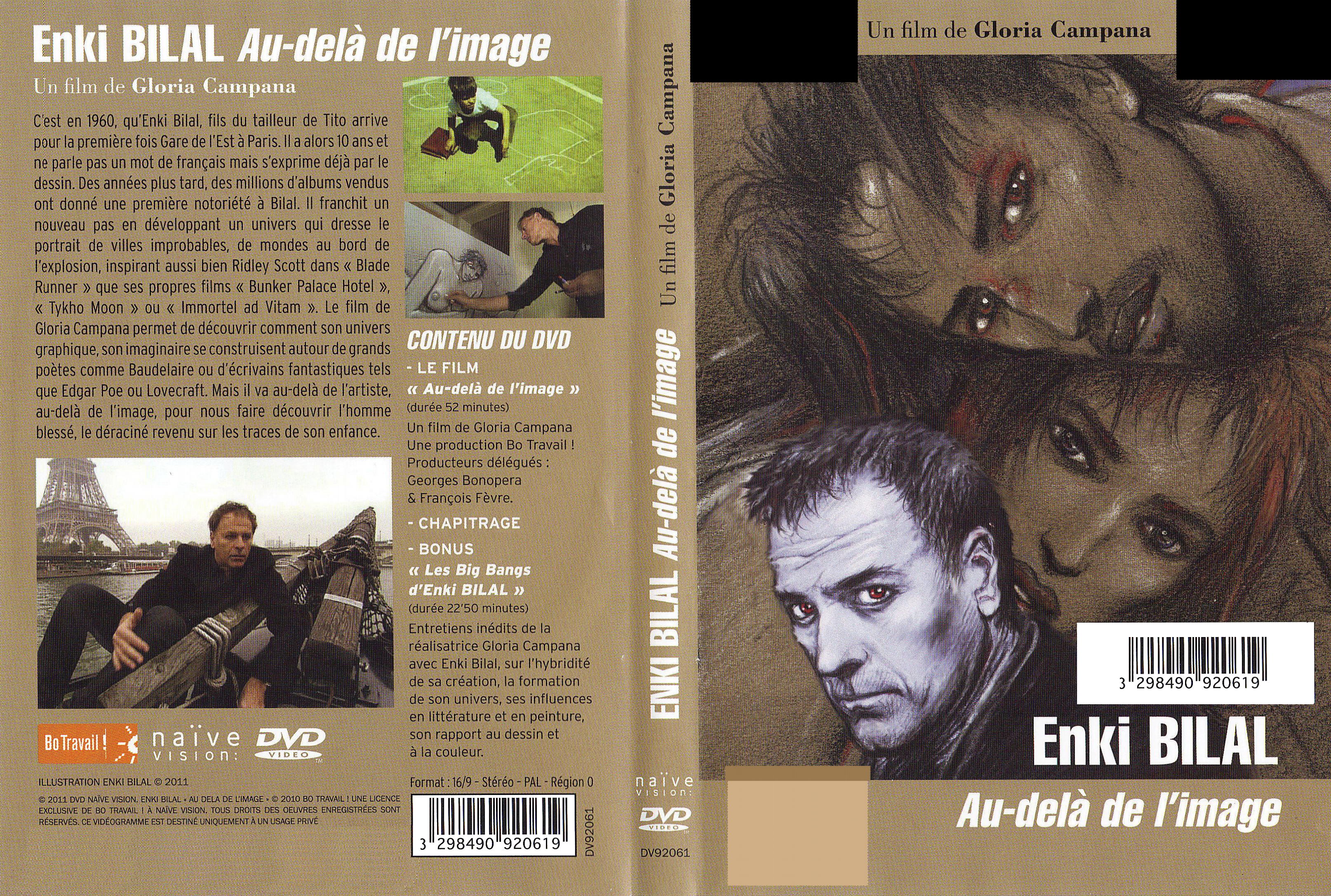 Jaquette DVD Enki-Bilal - Au-del de l