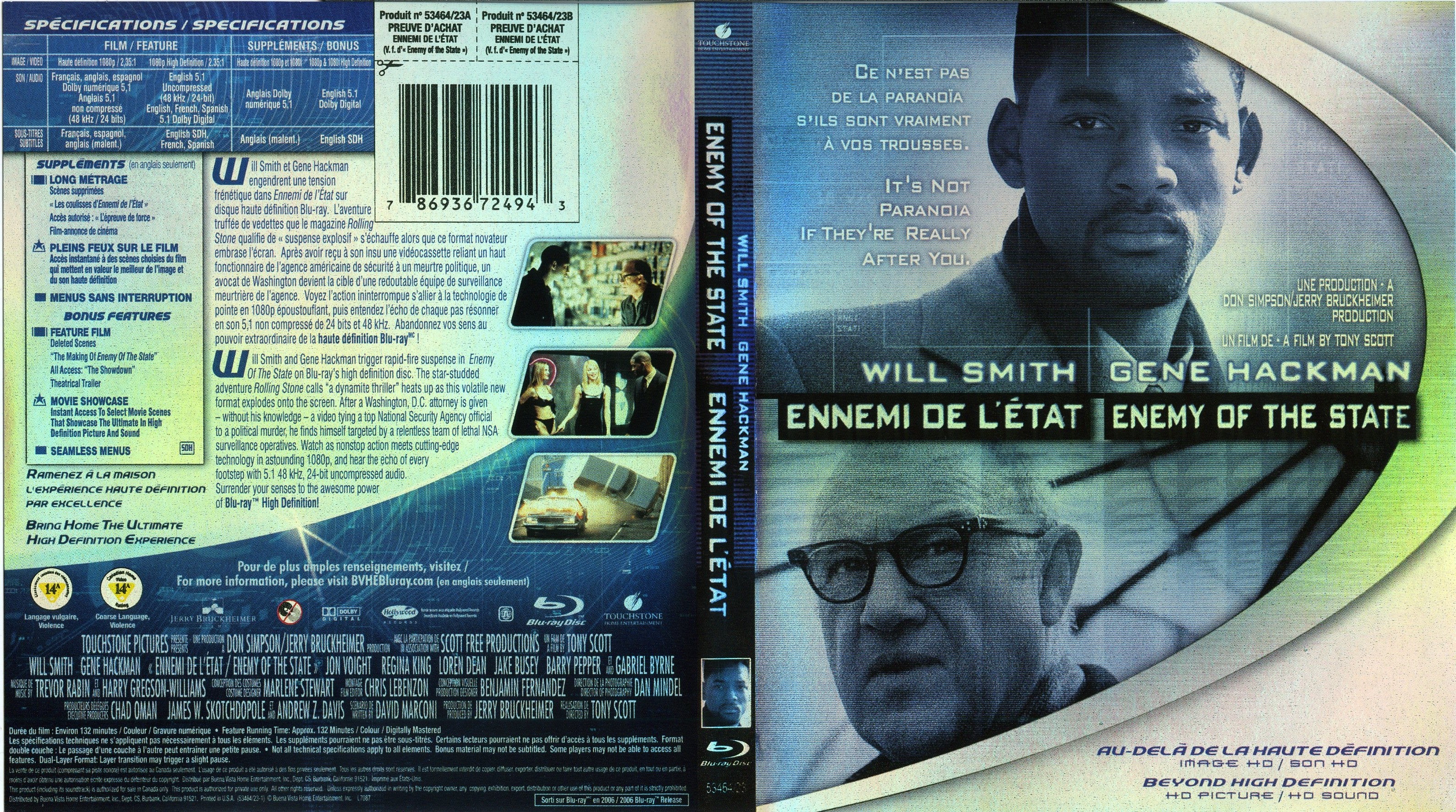 Jaquette DVD Ennemi de l