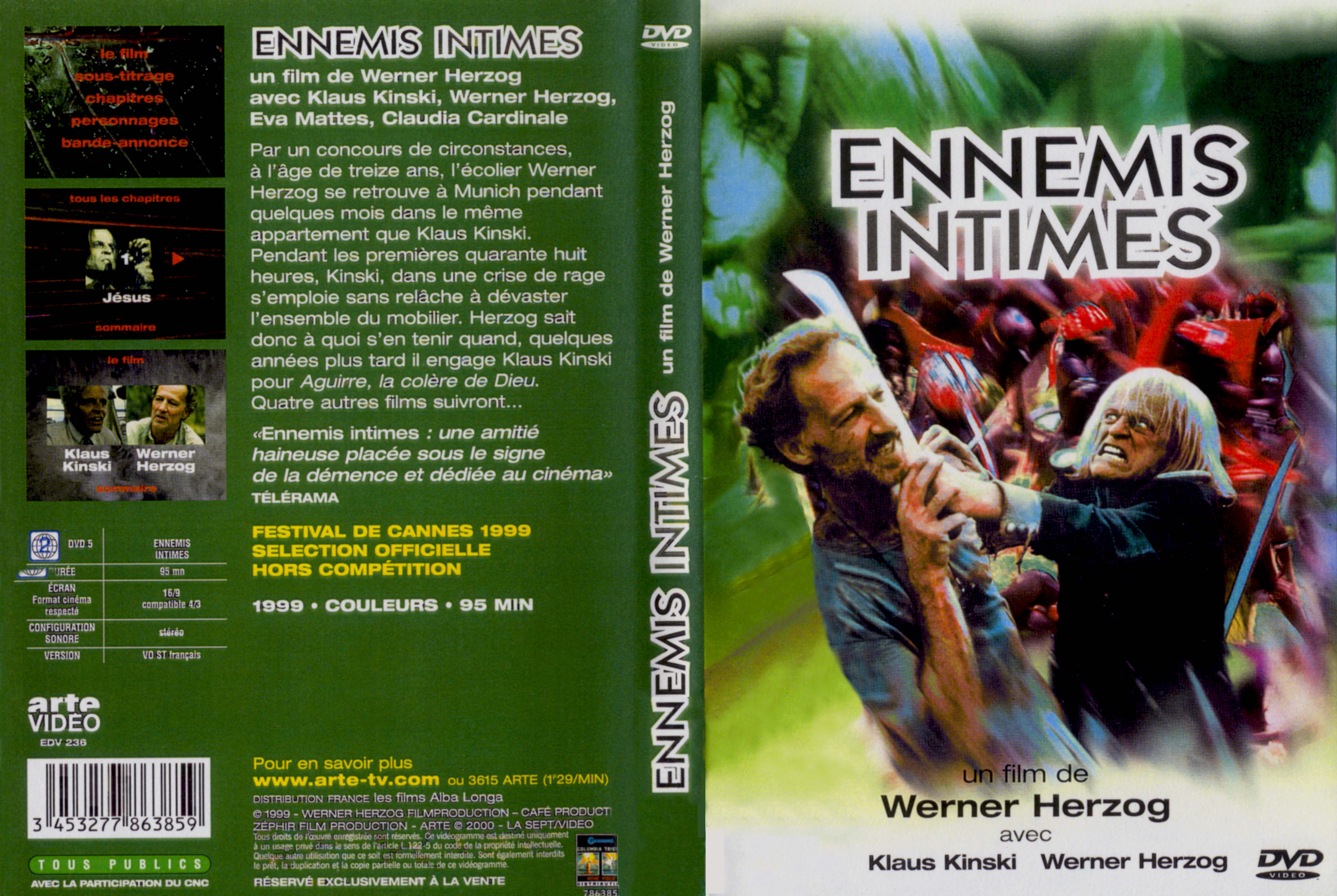 Jaquette DVD Ennemis intimes