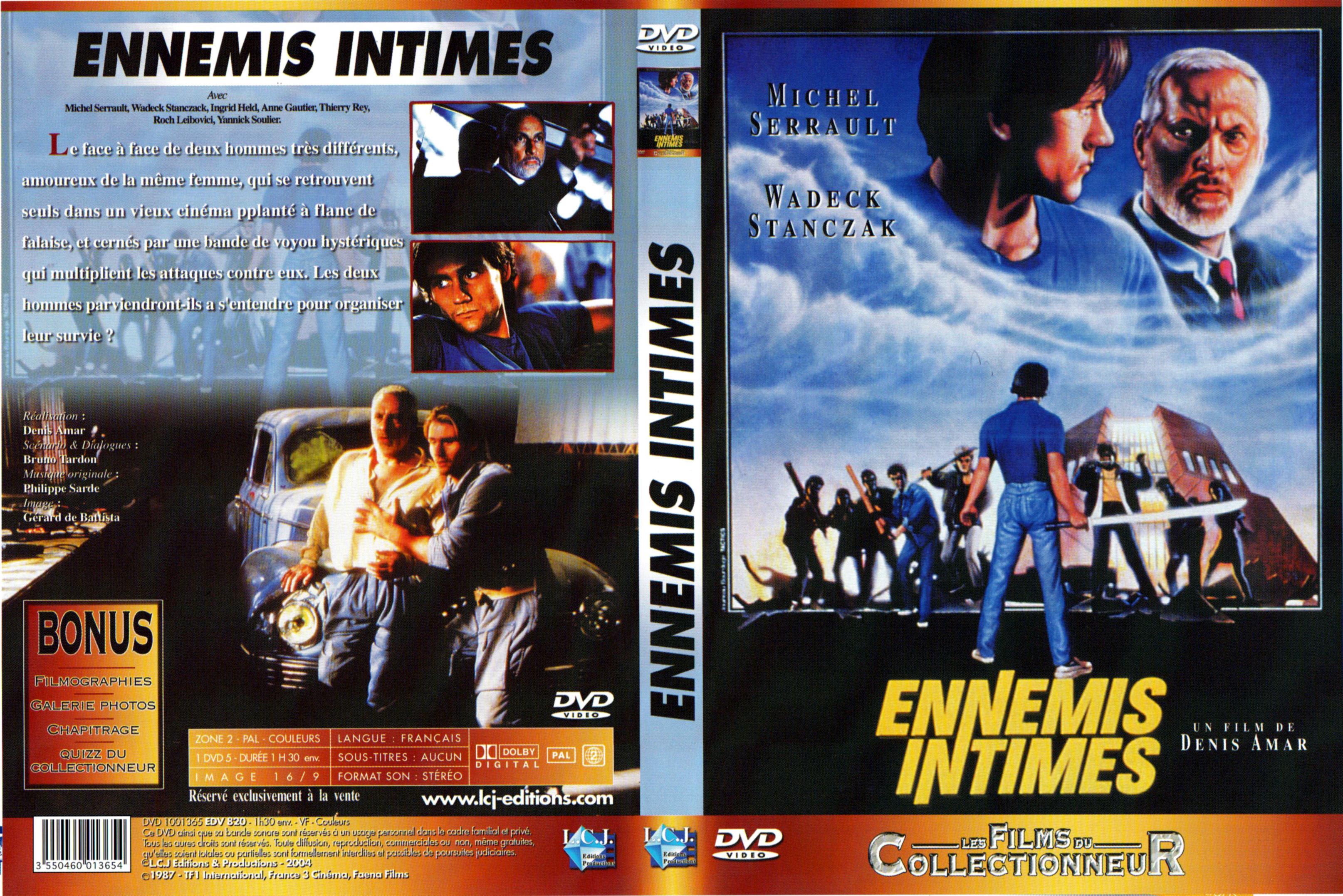 Jaquette DVD Ennemis intimes (1987)