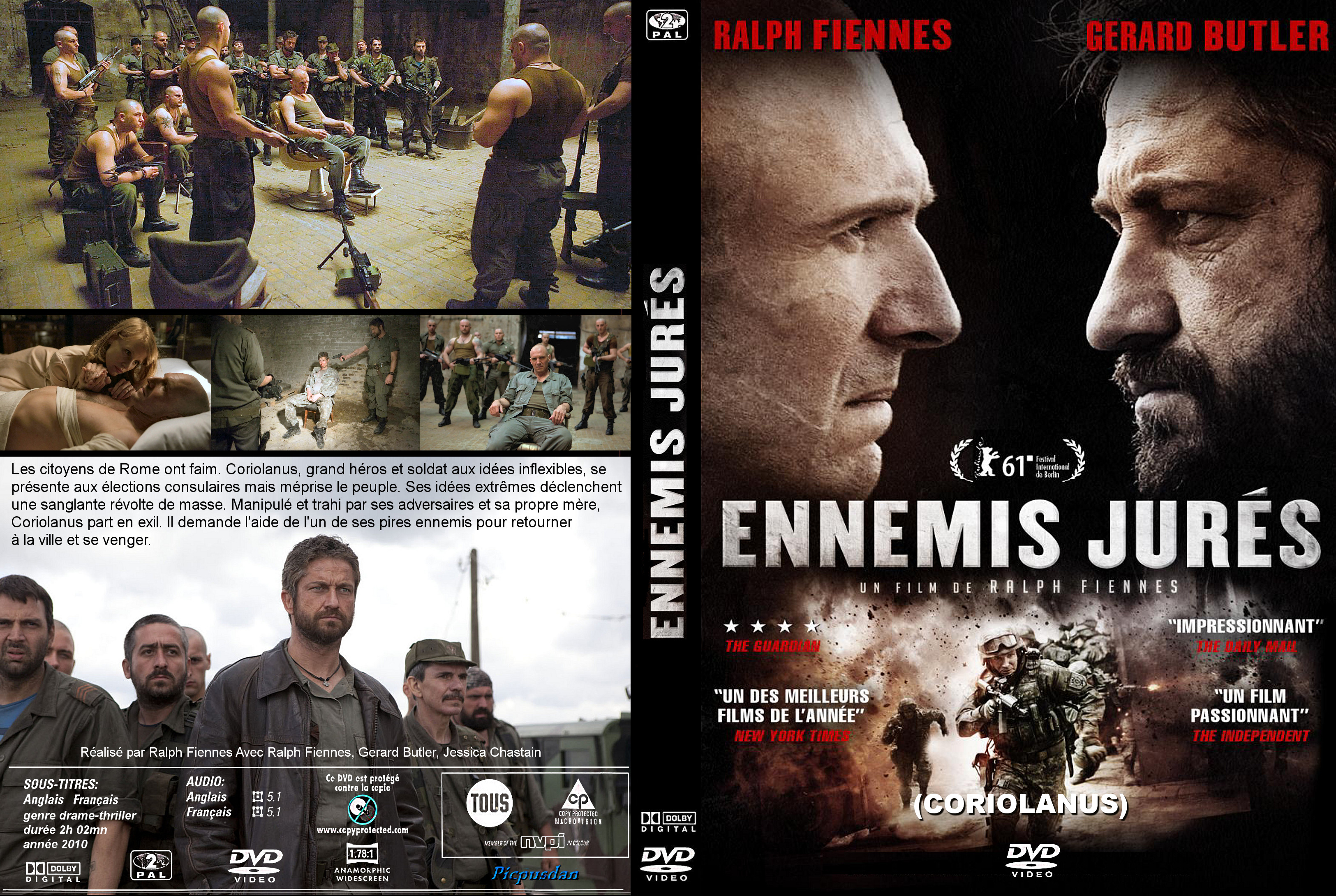 Jaquette DVD Ennemis jurs custom v2