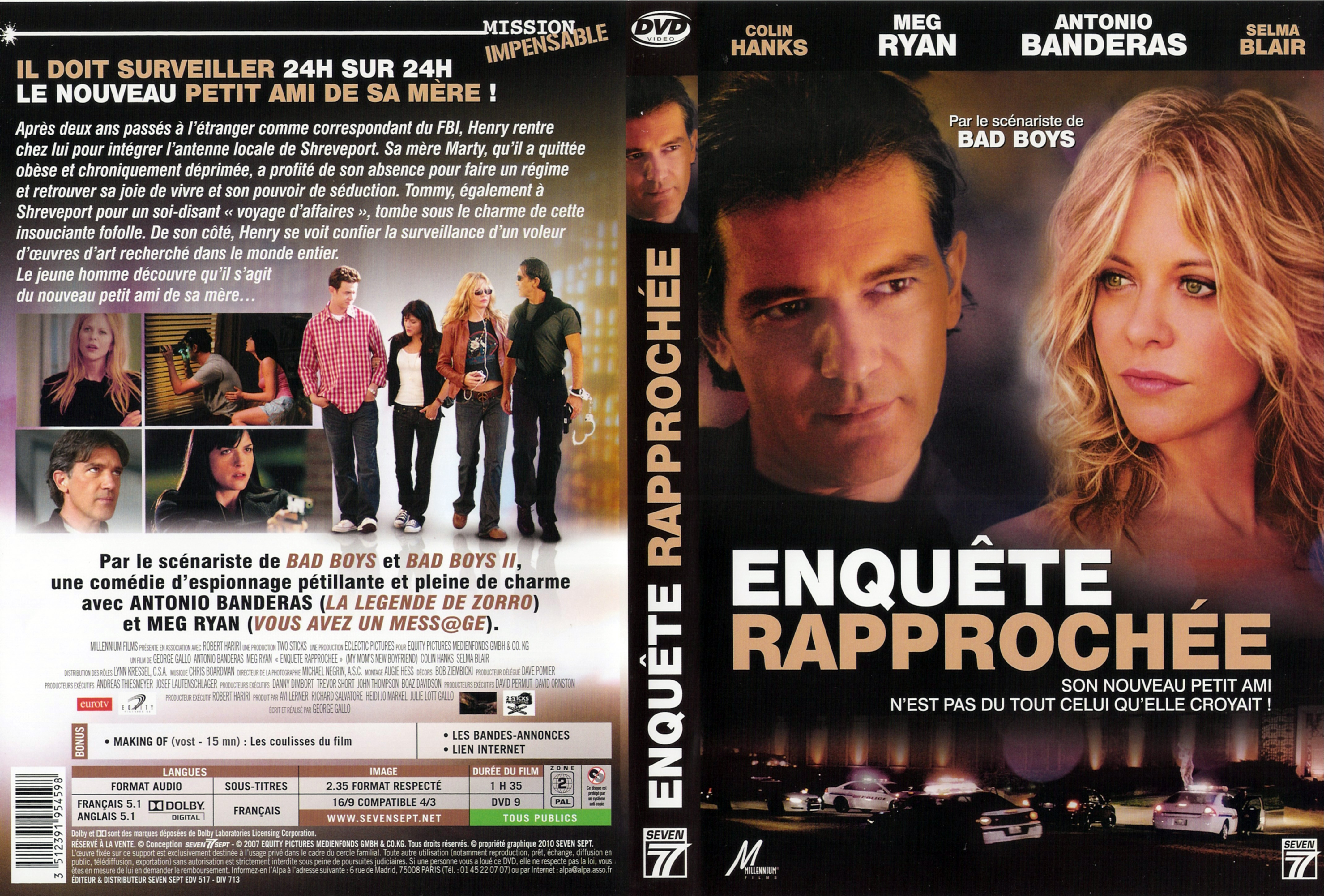 Jaquette DVD Enqute Rapproche