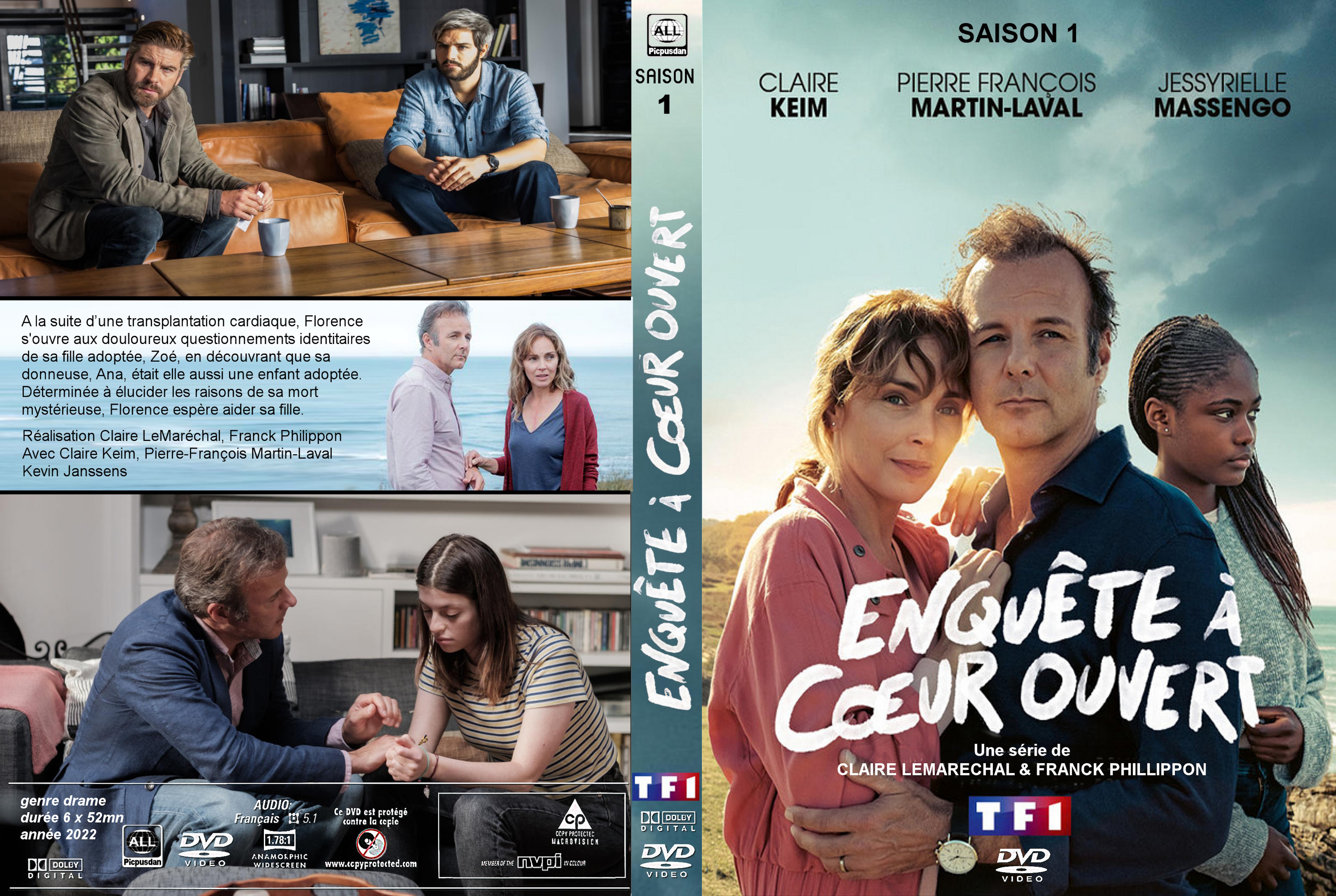 Jaquette DVD Enqute  coeur ouvert custom