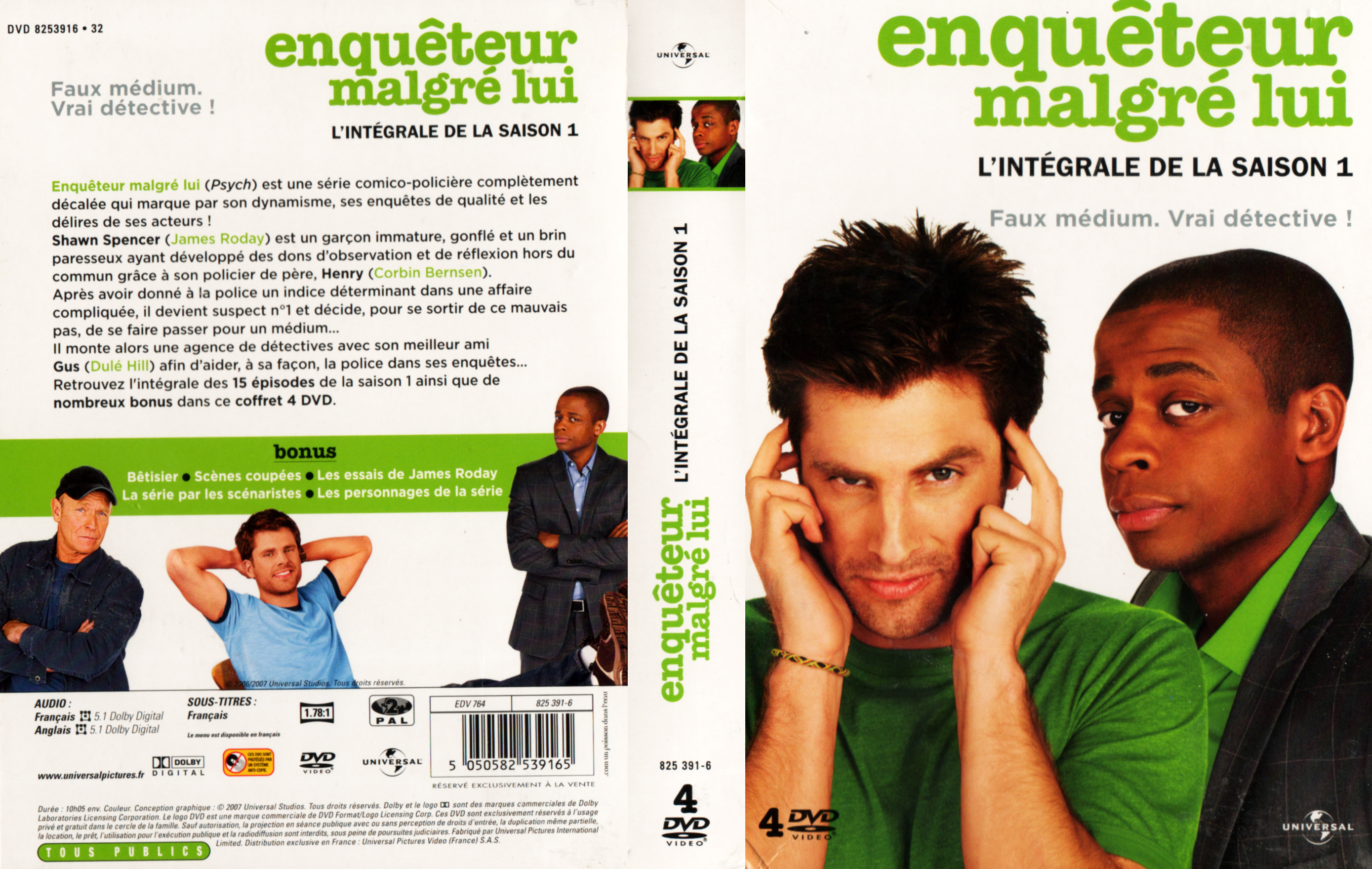 Jaquette DVD Enqueteur malgr lui Saison 1 COFFRET