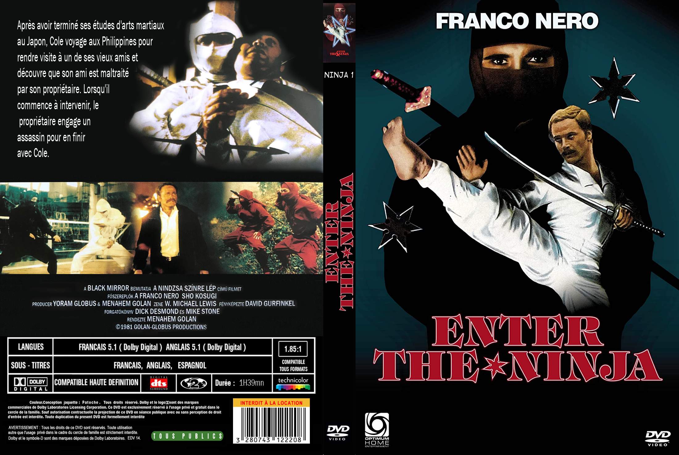 Jaquette DVD Enter the ninja custom