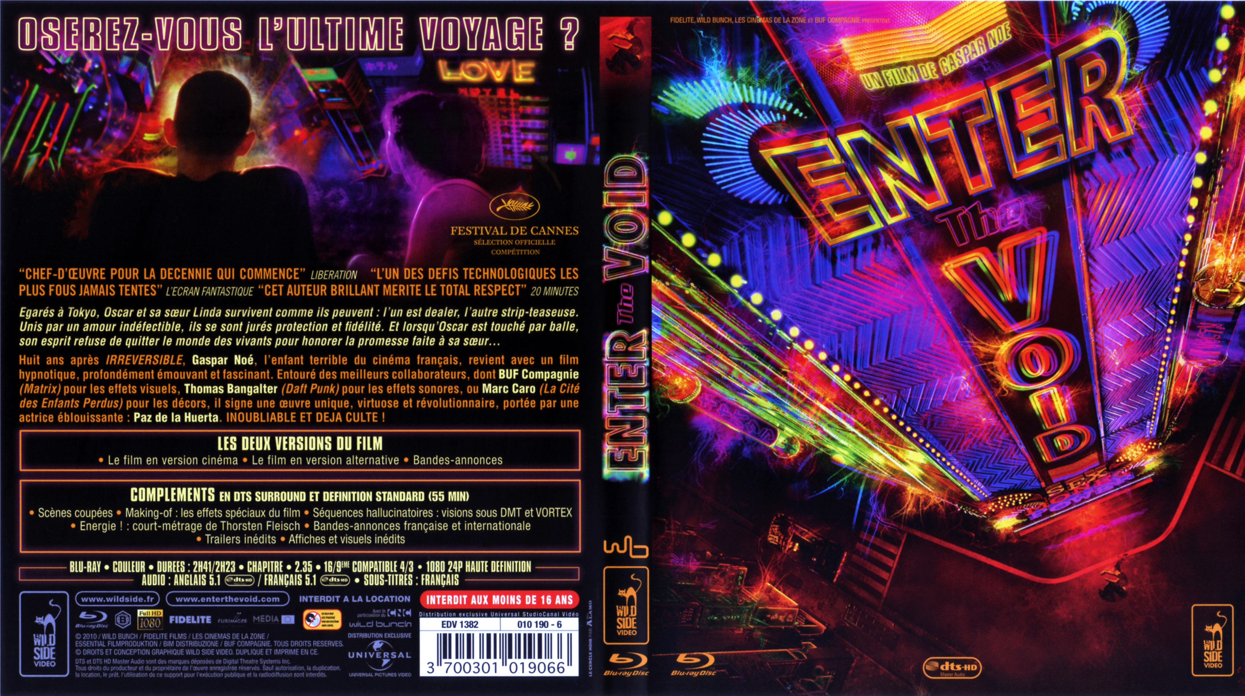 Jaquette DVD Enter the void (BLU-RAY)