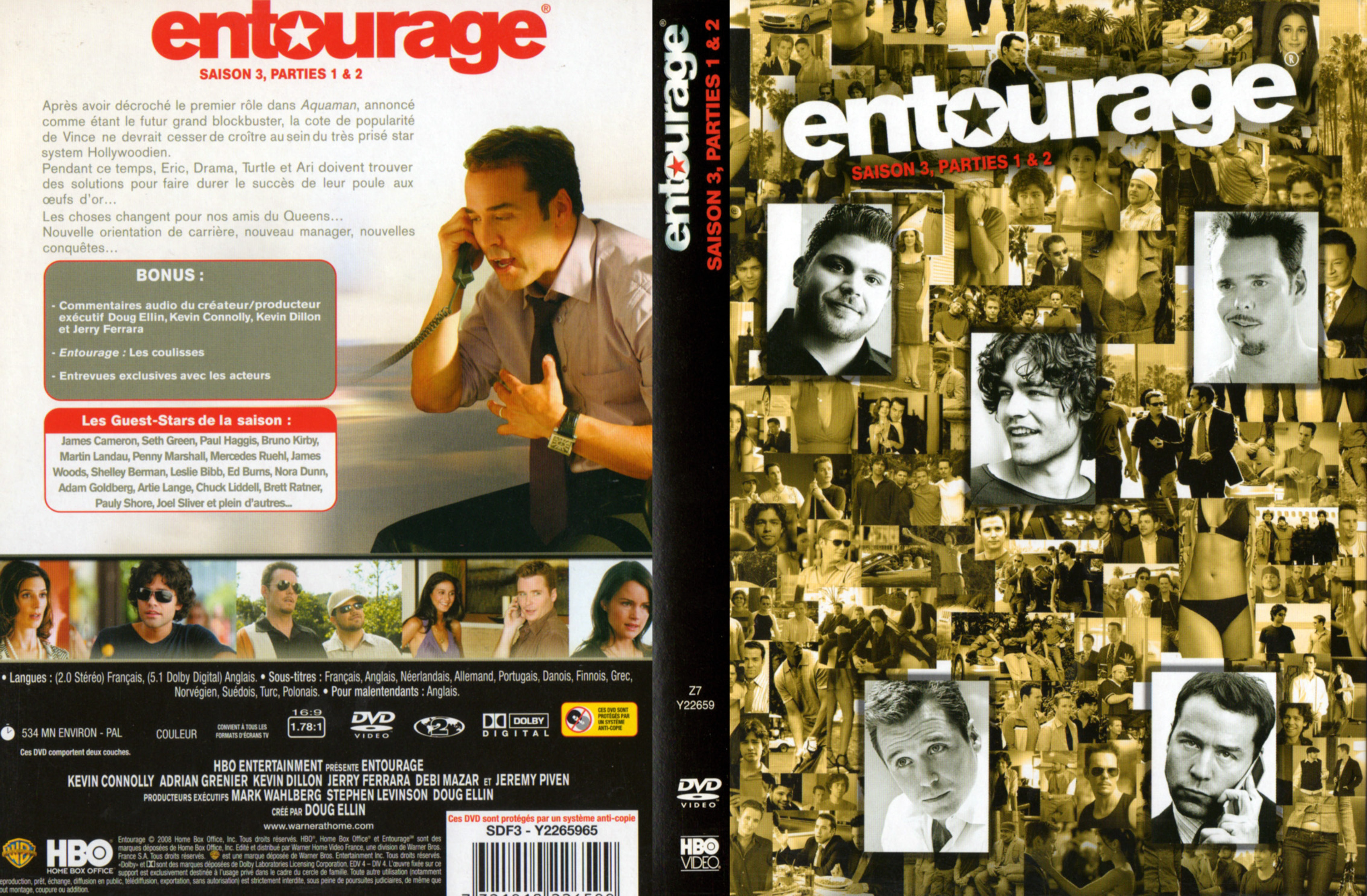 Jaquette DVD Entourage Saison 3