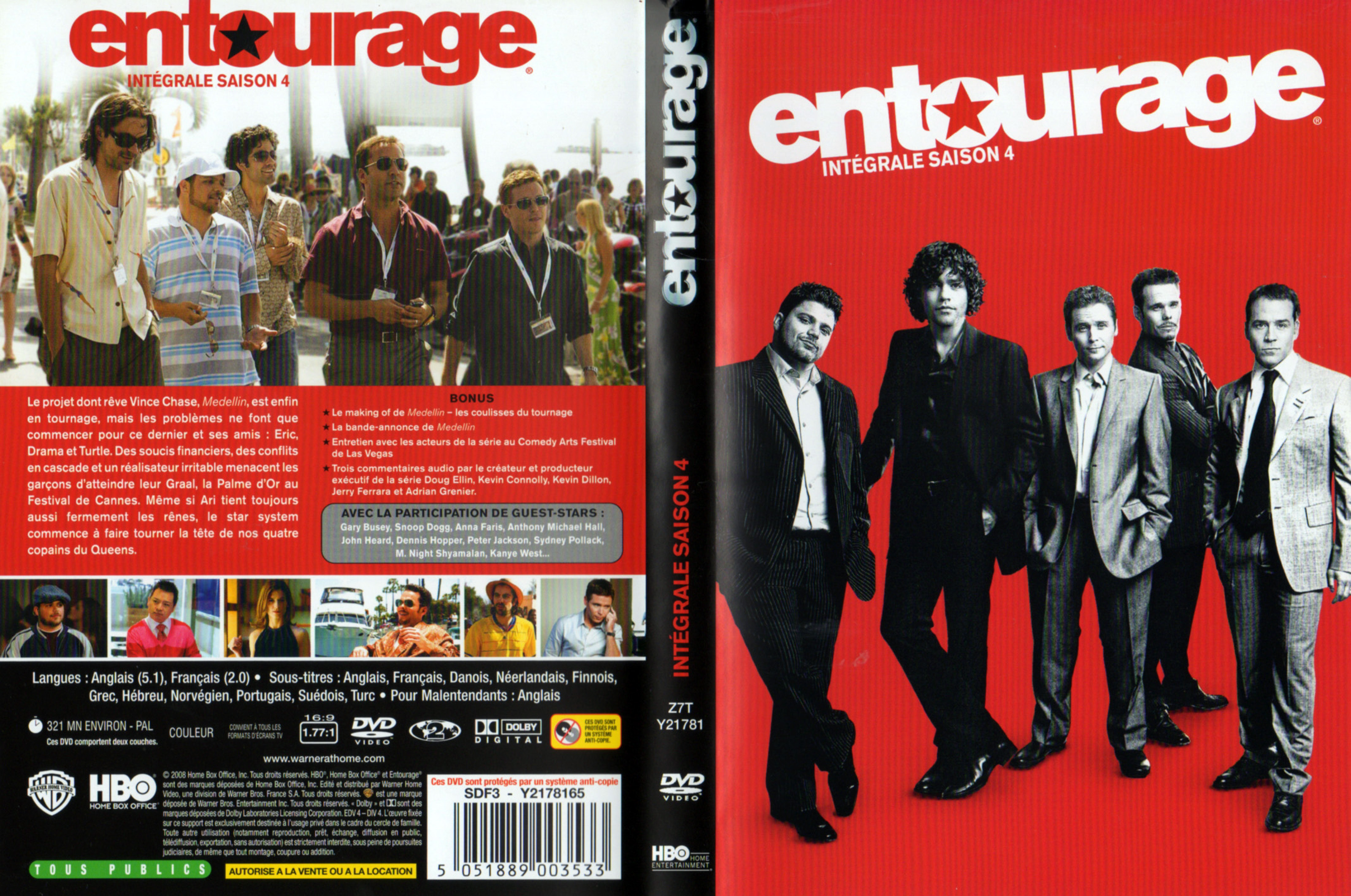 Jaquette DVD Entourage Saison 4