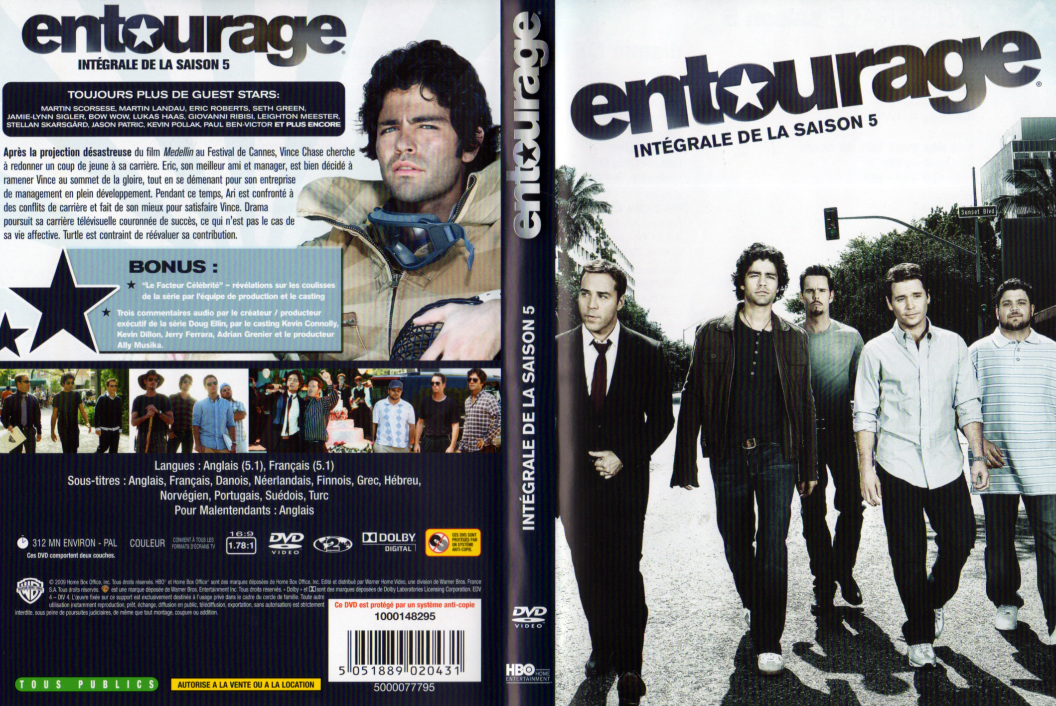Jaquette DVD Entourage Saison 5
