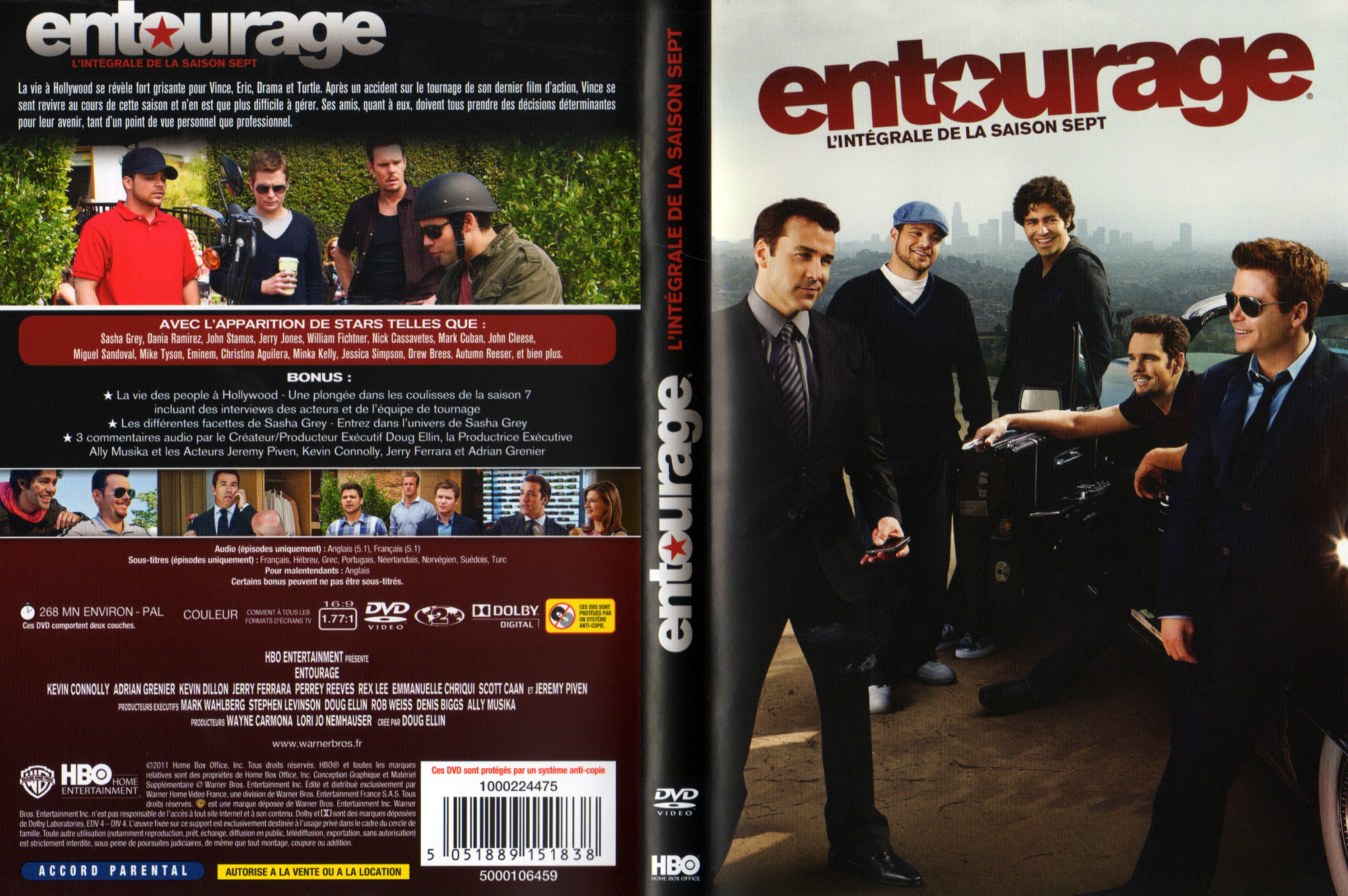 Jaquette DVD Entourage Saison 7