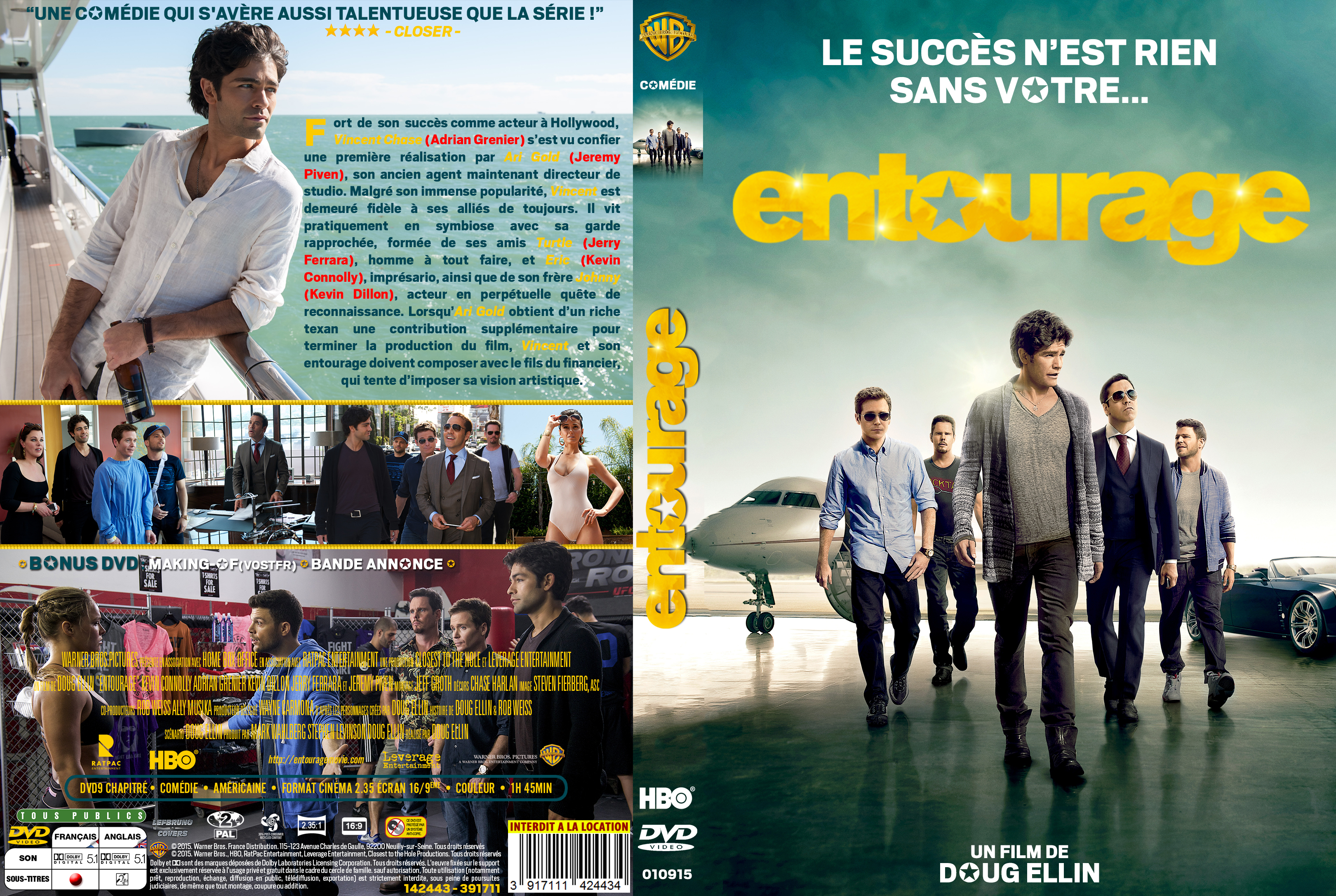 Jaquette DVD Entourage custom