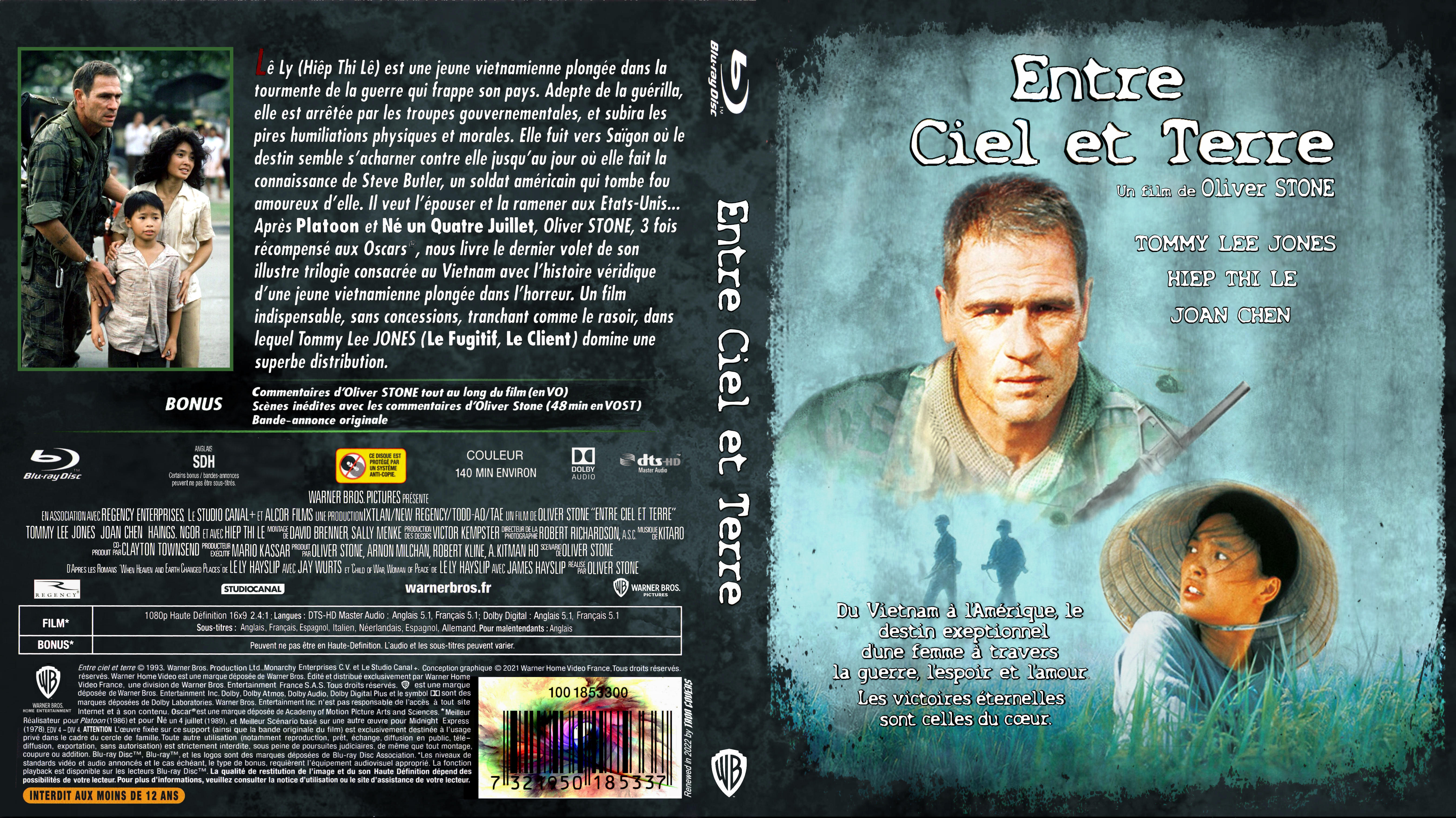 Jaquette DVD Entre ciel et terre custom (BLU-RAY)