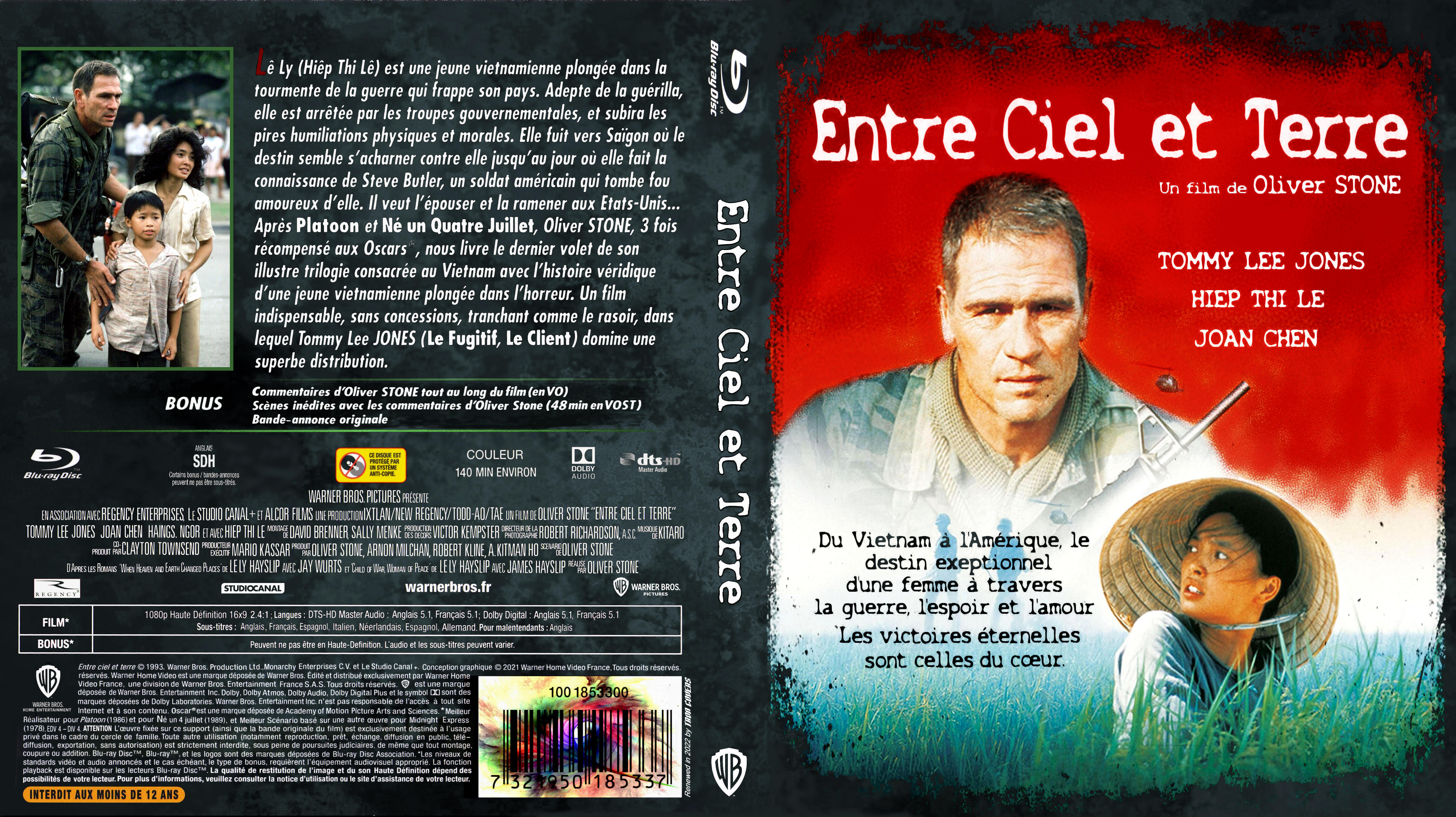 Jaquette DVD Entre ciel et terre custom (BLU-RAY) V2