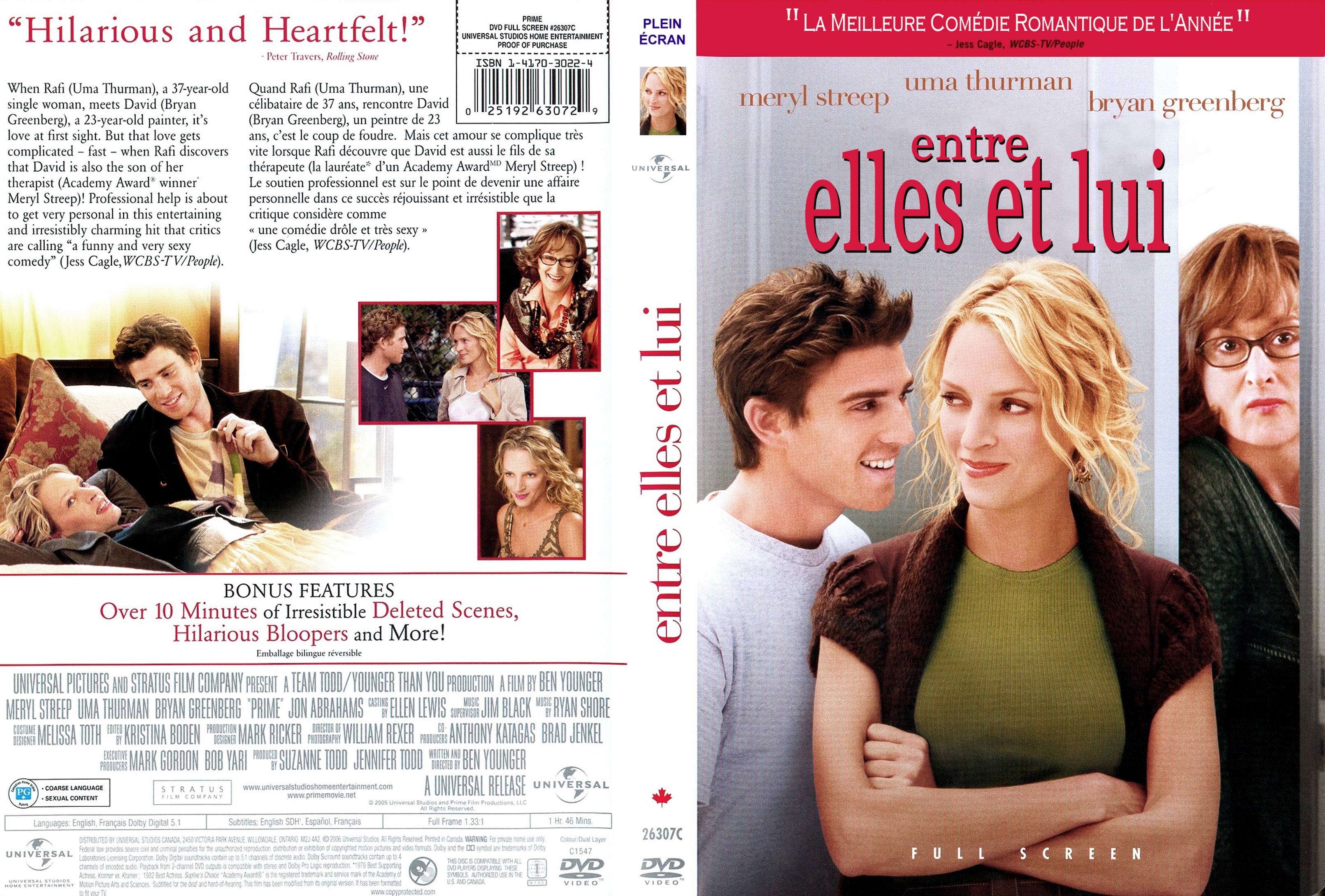 Jaquette DVD Entre elles et lui