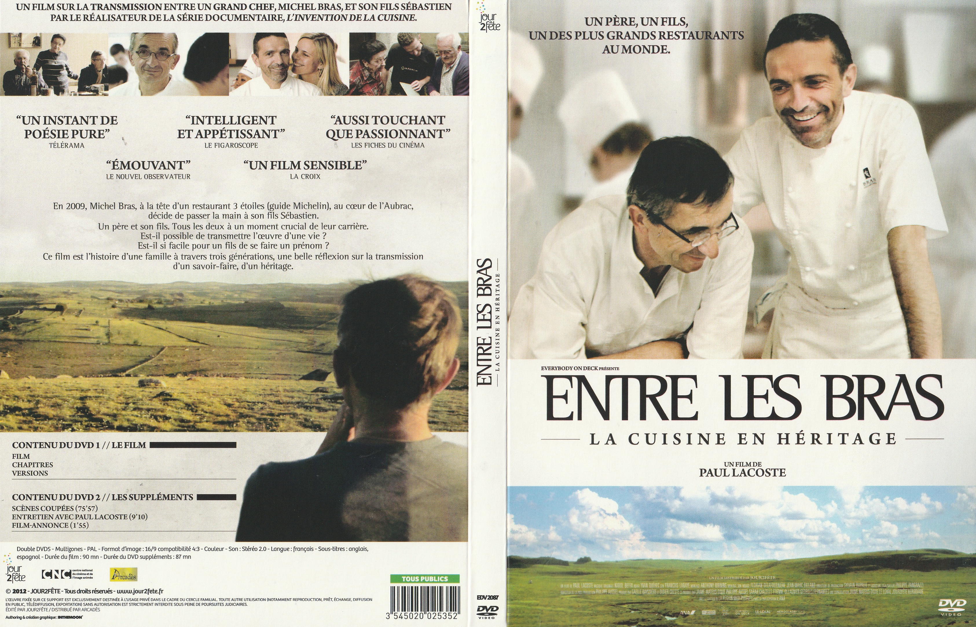 Jaquette DVD Entre les bras