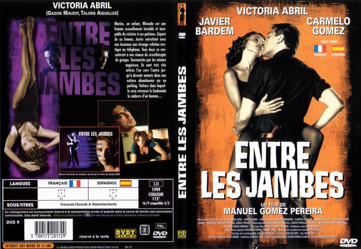 Jaquette DVD Entre les jambes - SLIM