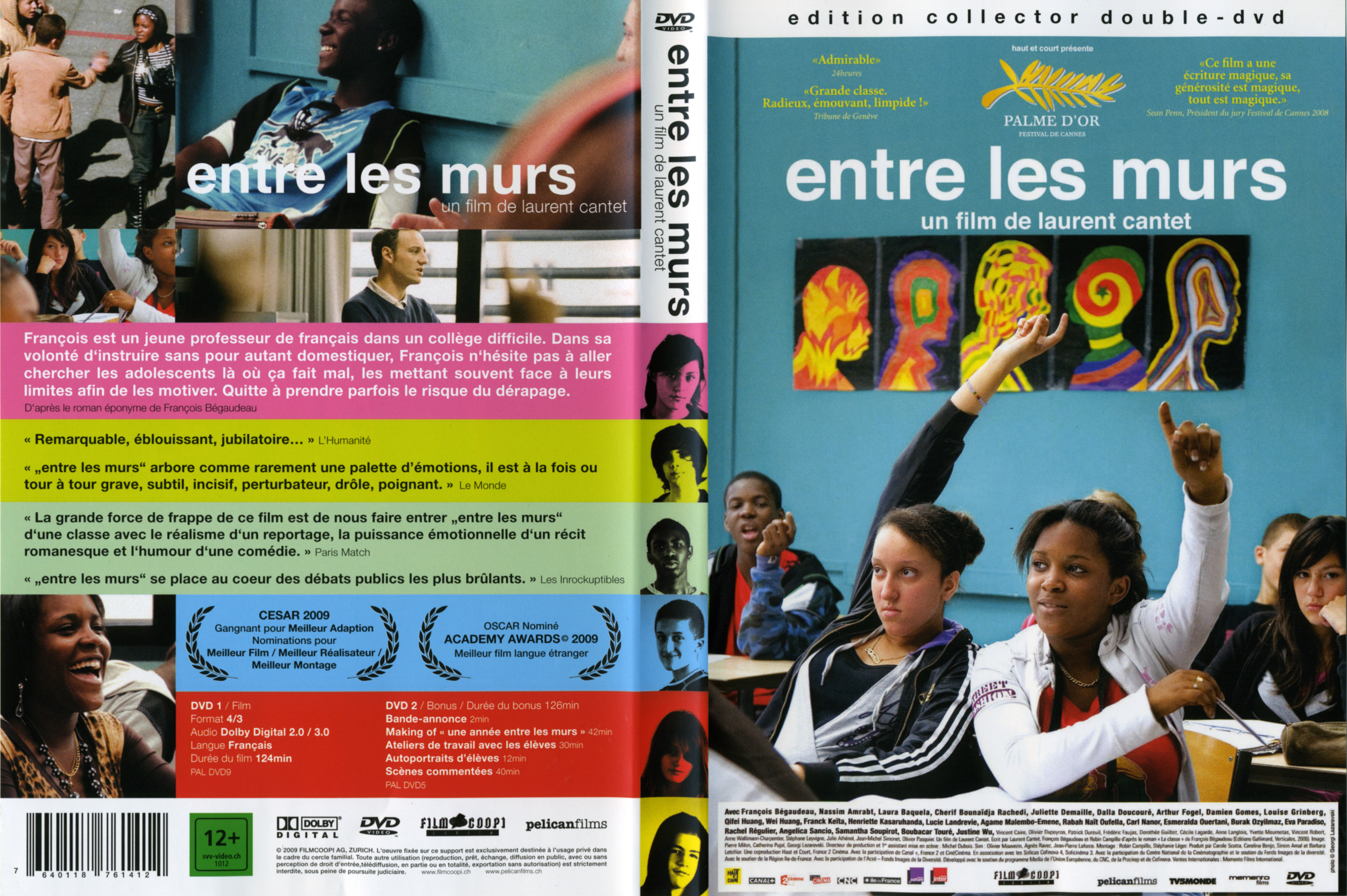 Jaquette DVD Entre les murs