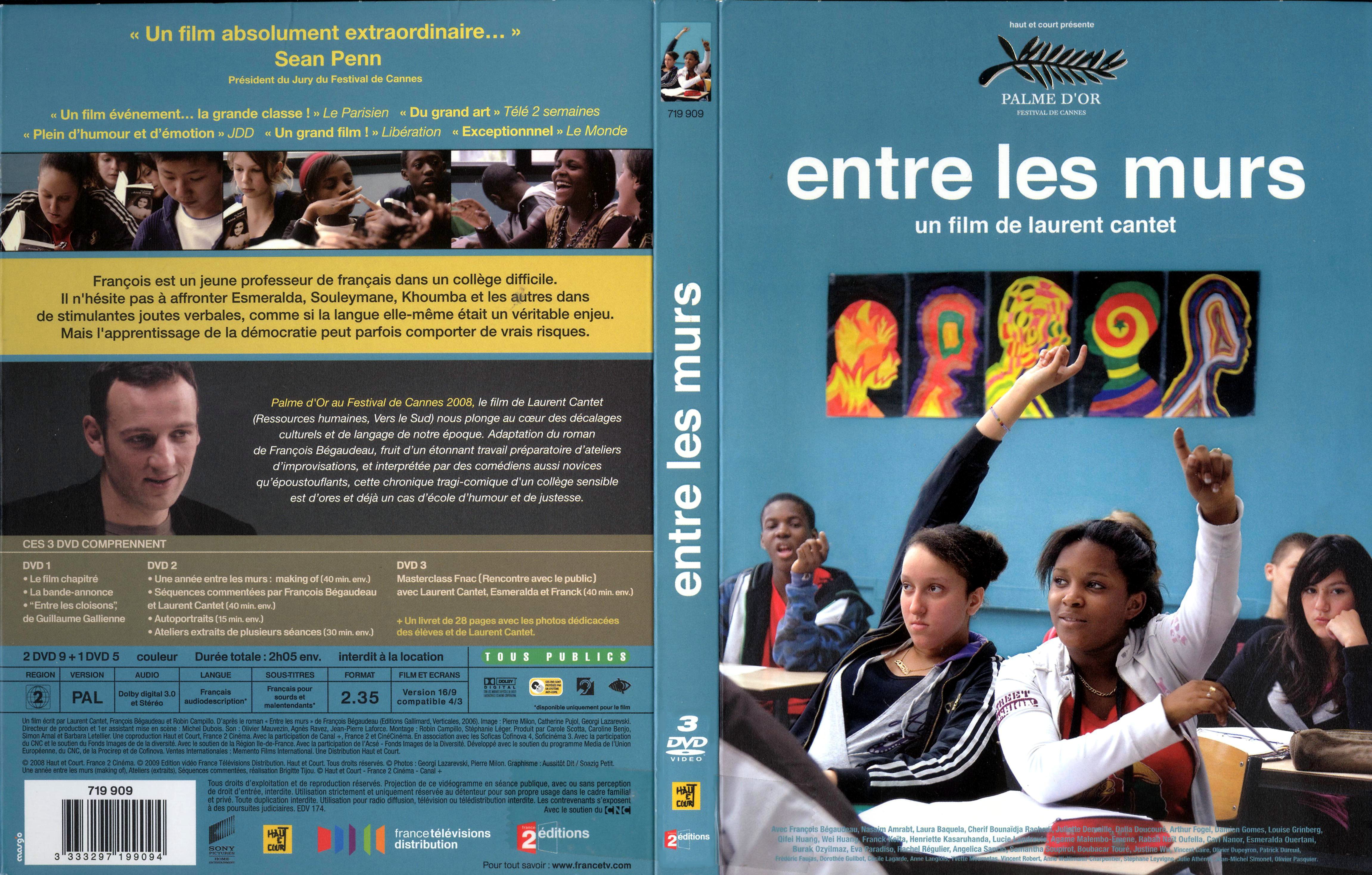 Jaquette DVD Entre les murs v3