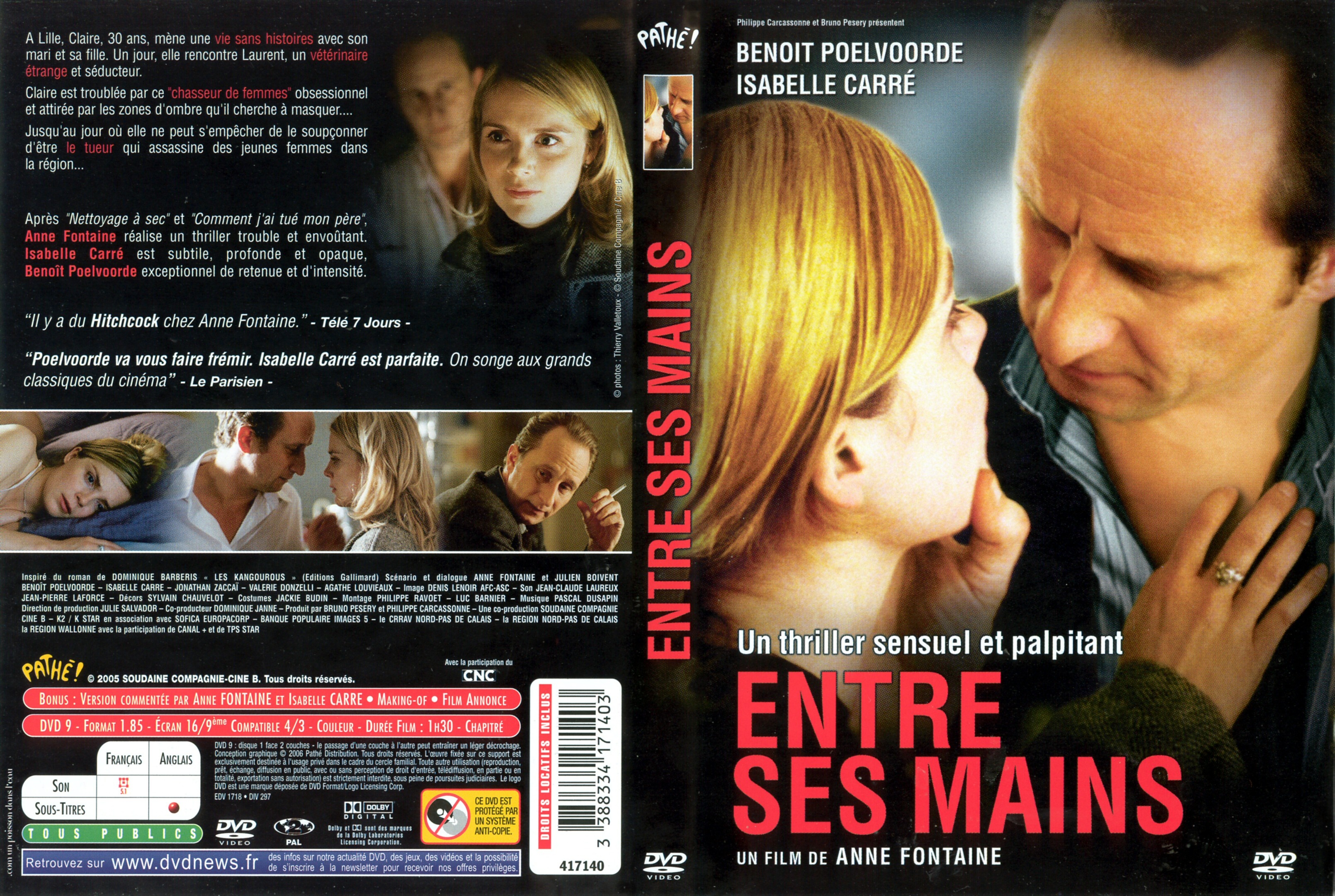 Jaquette DVD Entre ses mains