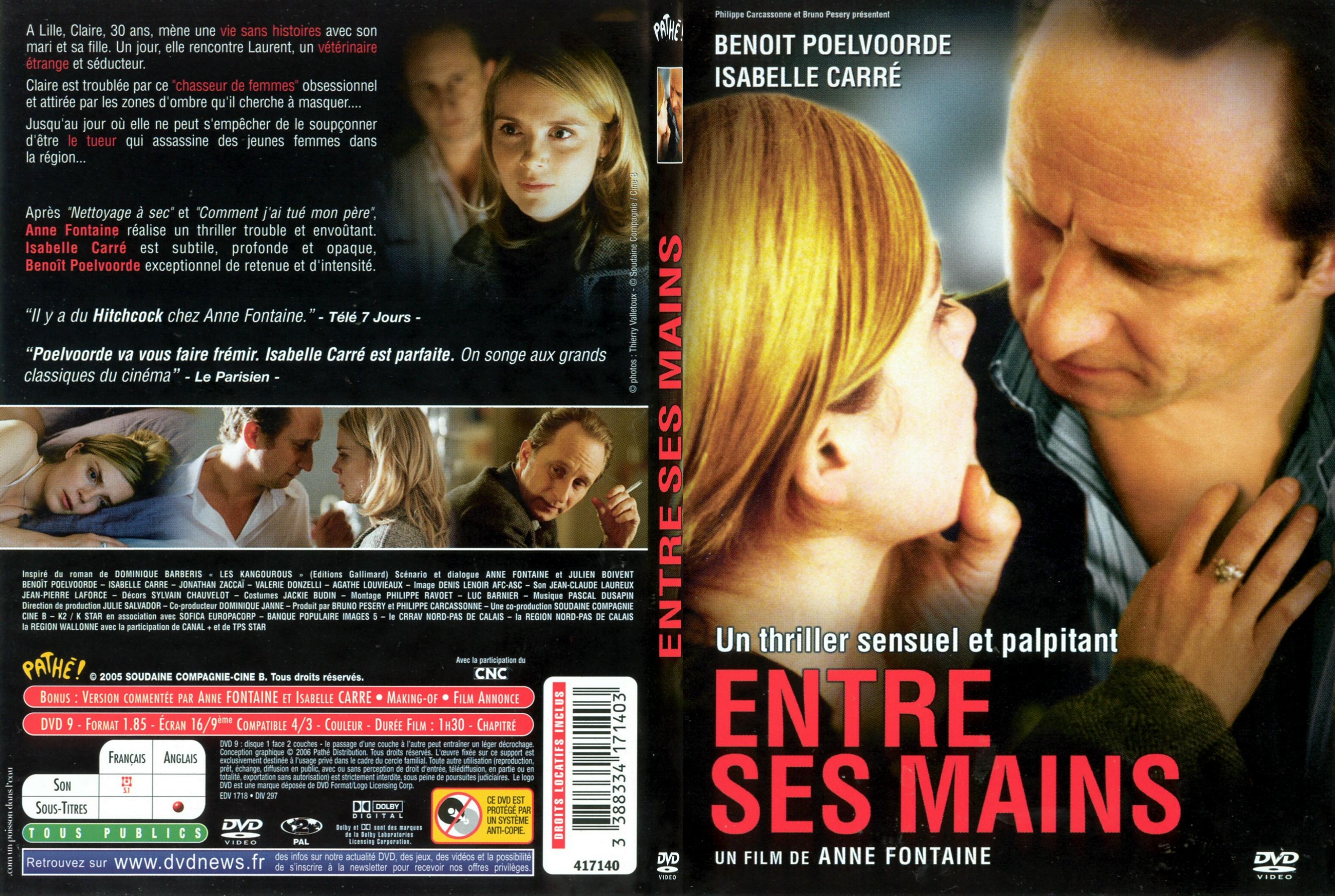 Jaquette DVD Entre ses mains - SLIM