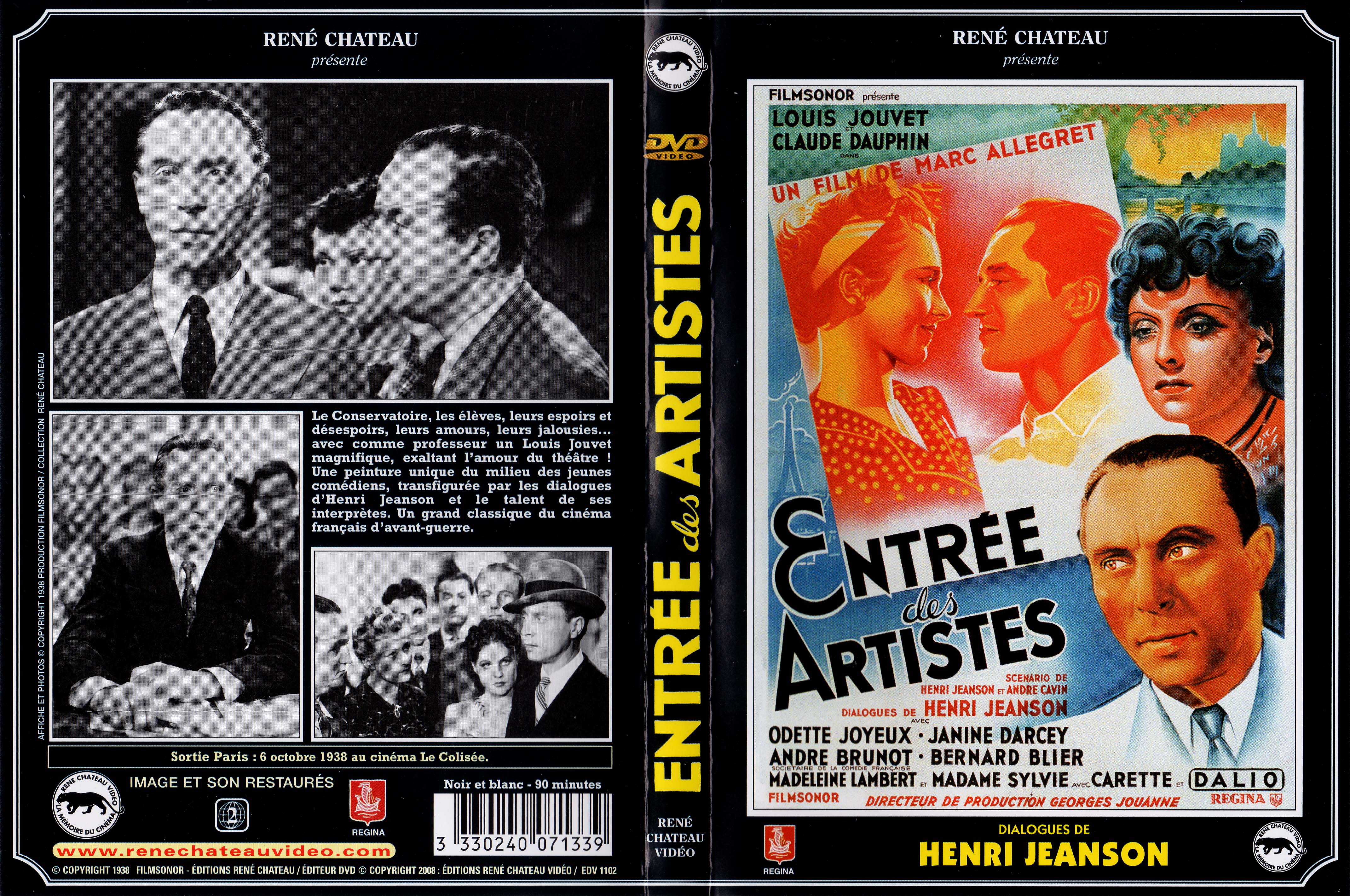 Jaquette DVD Entre des artistes