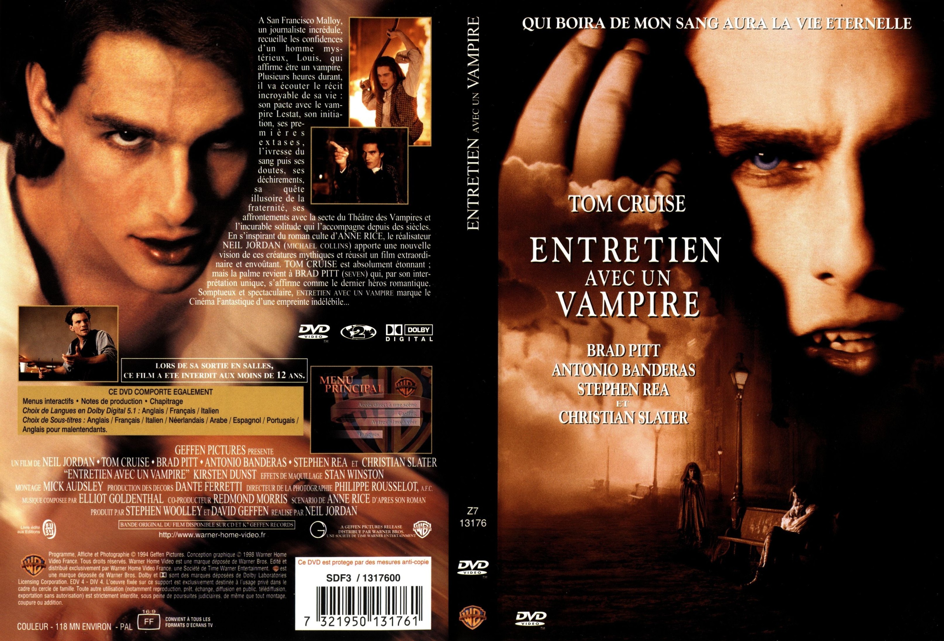 Jaquette DVD Entretien avec un vampire