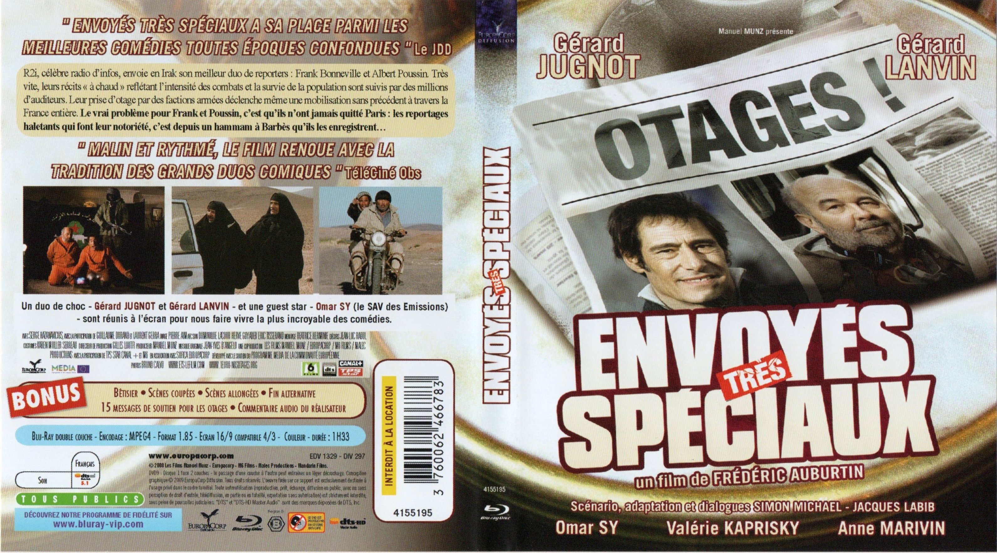 Jaquette DVD Envoys trs spciaux (BLU-RAY) v2