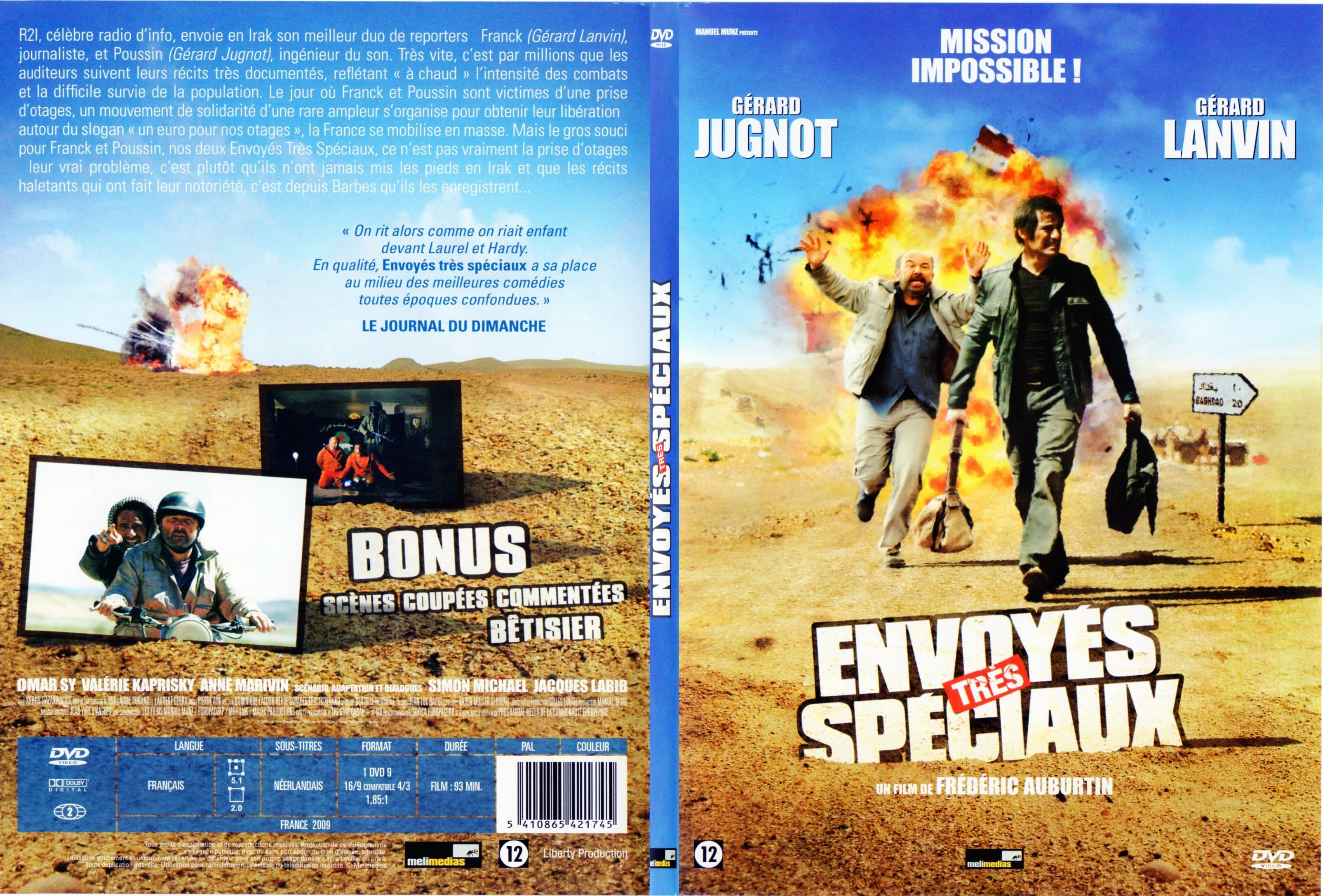 Jaquette DVD Envoyes tres speciaux - SLIM