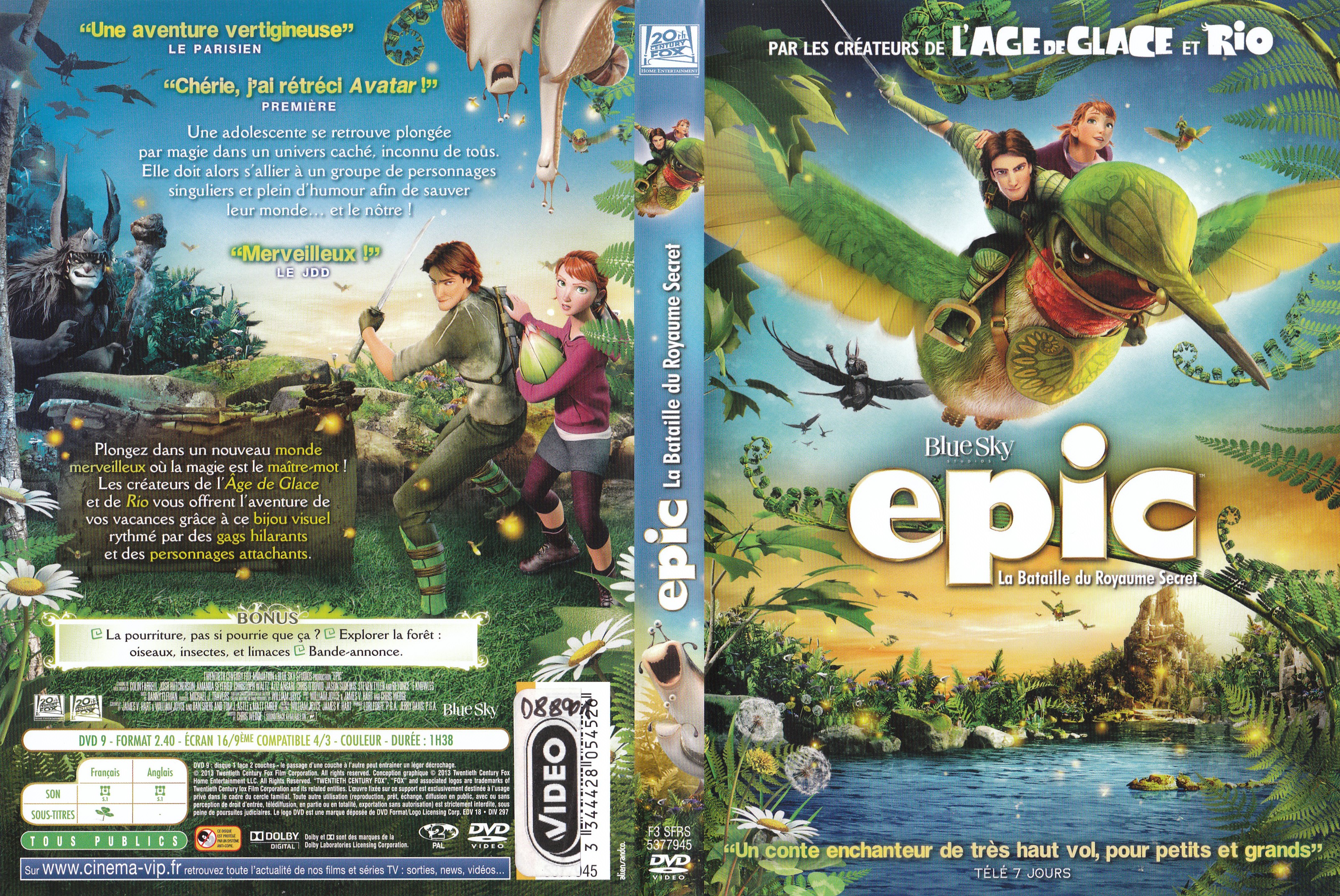 Jaquette DVD Epic la bataille du royaume secret