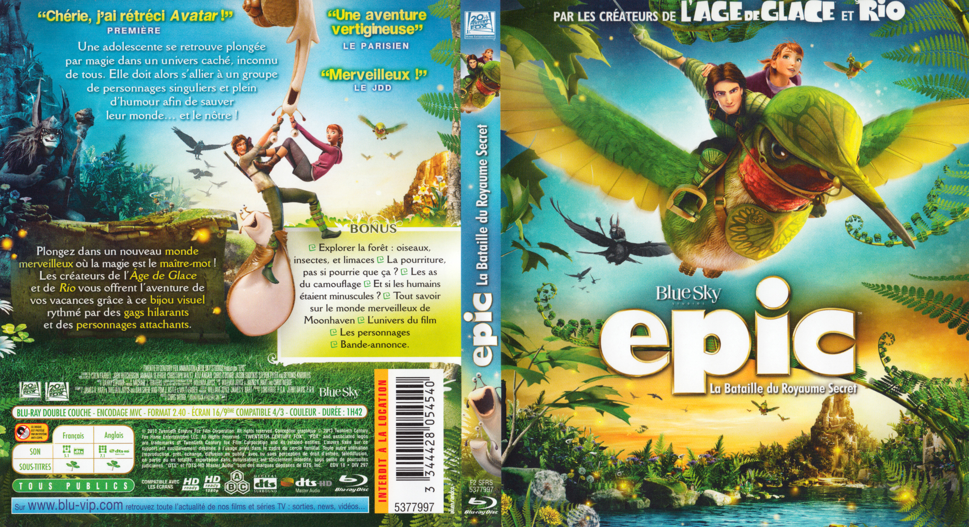 Jaquette DVD Epic la bataille du royaume secret (BLU-RAY) v3