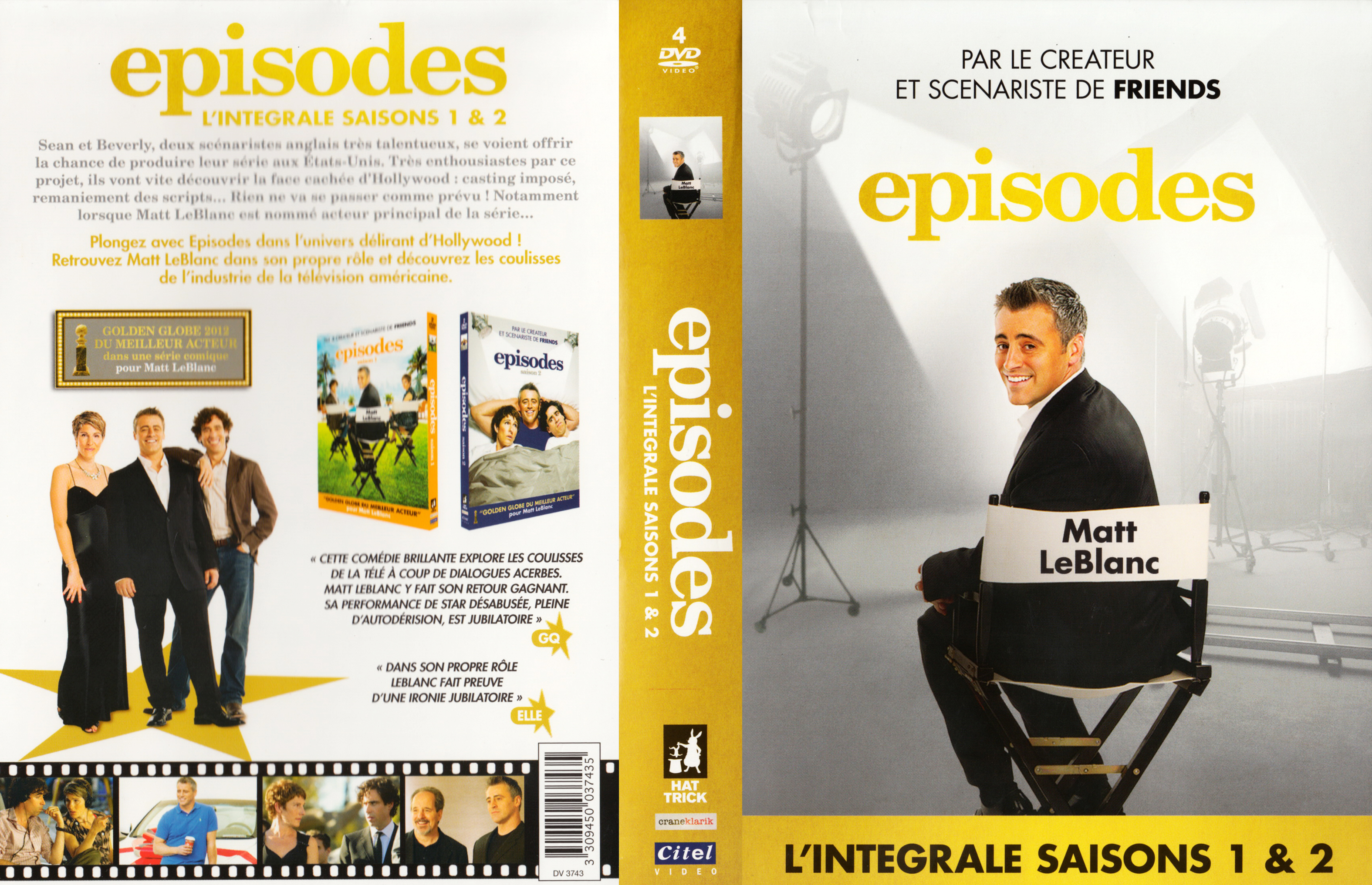 Jaquette DVD Episodes Saison 1 et 2 COFFRET