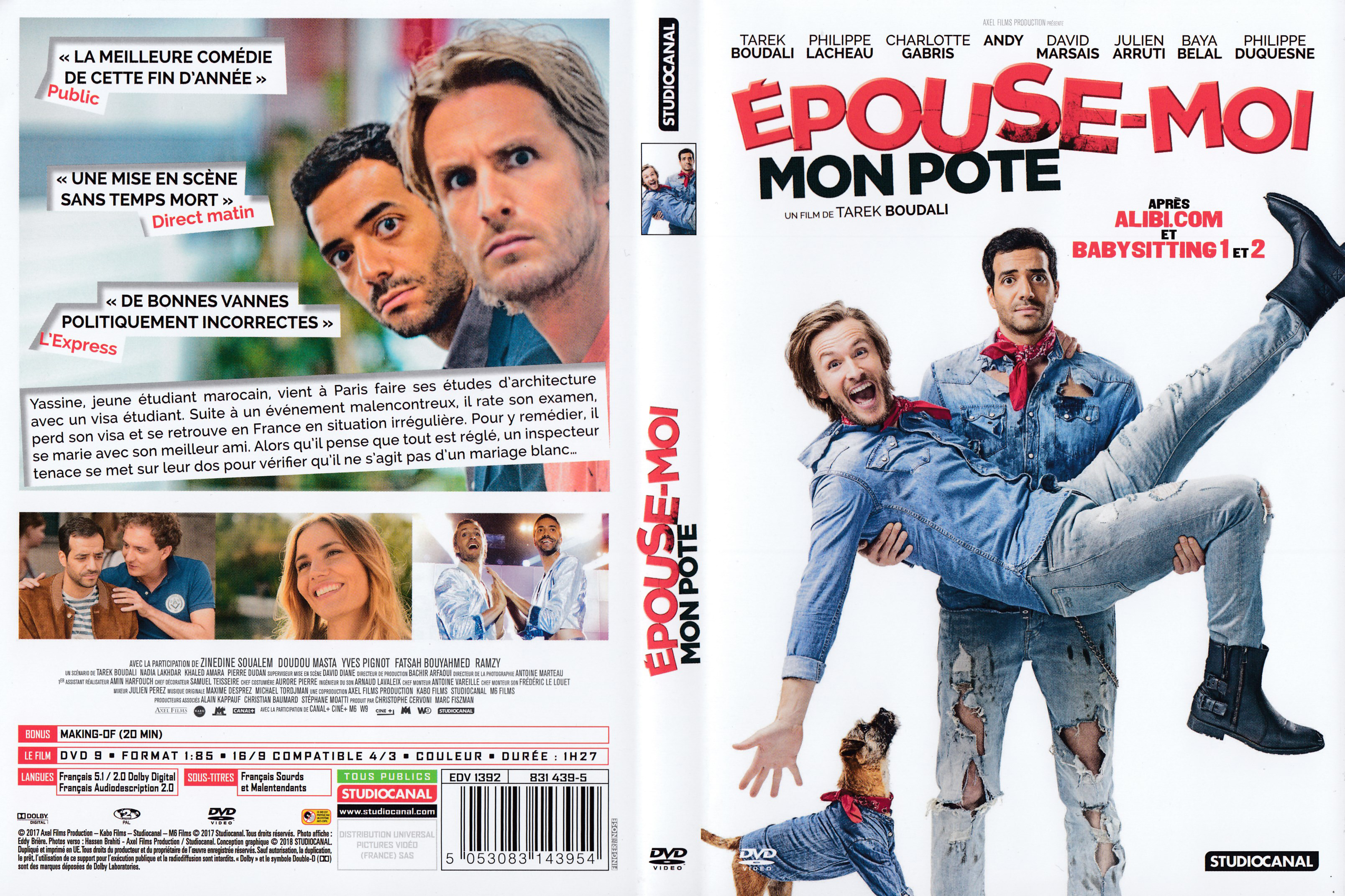 Jaquette DVD Epouse-moi mon pote