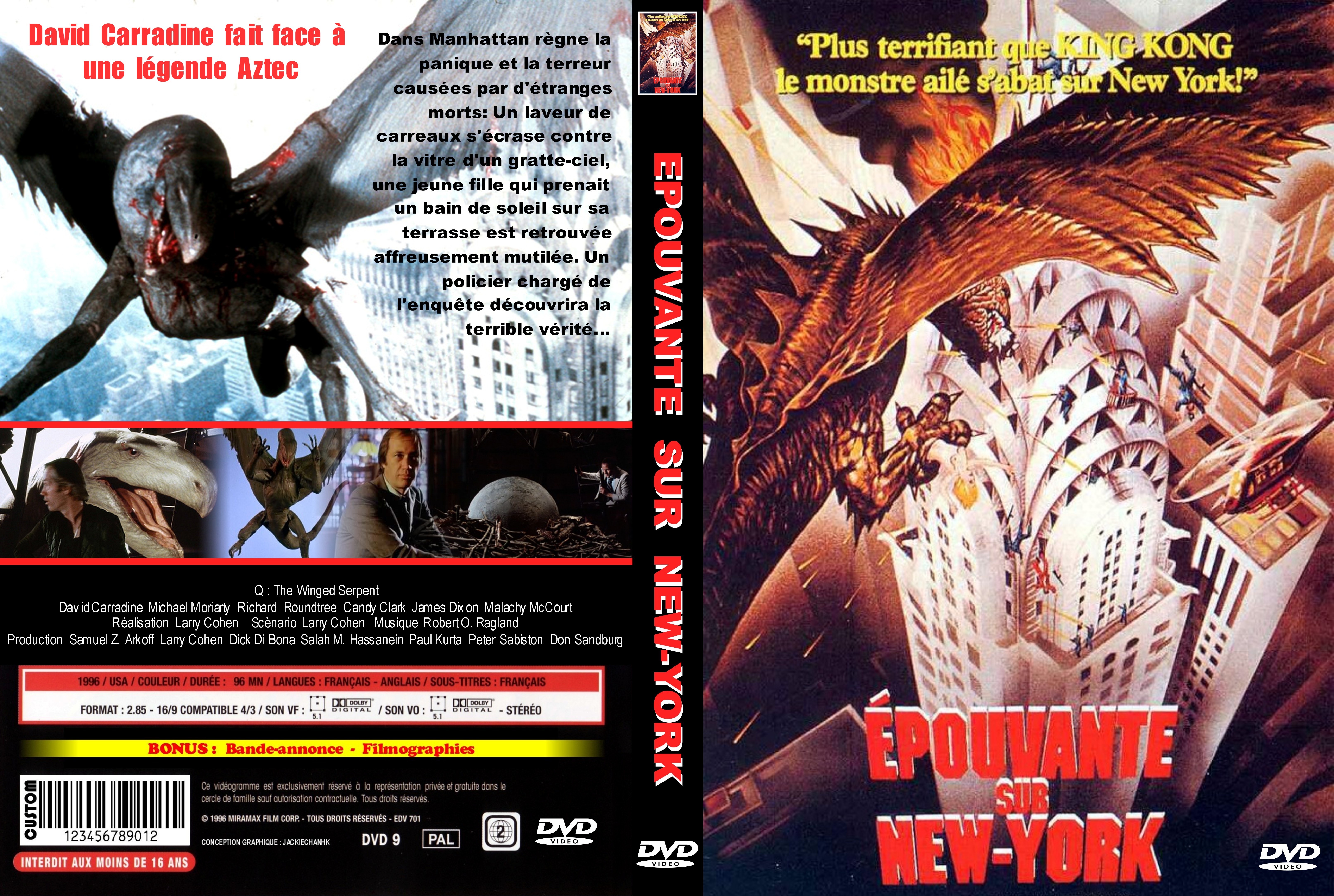 Jaquette DVD Epouvante sur New-York custom