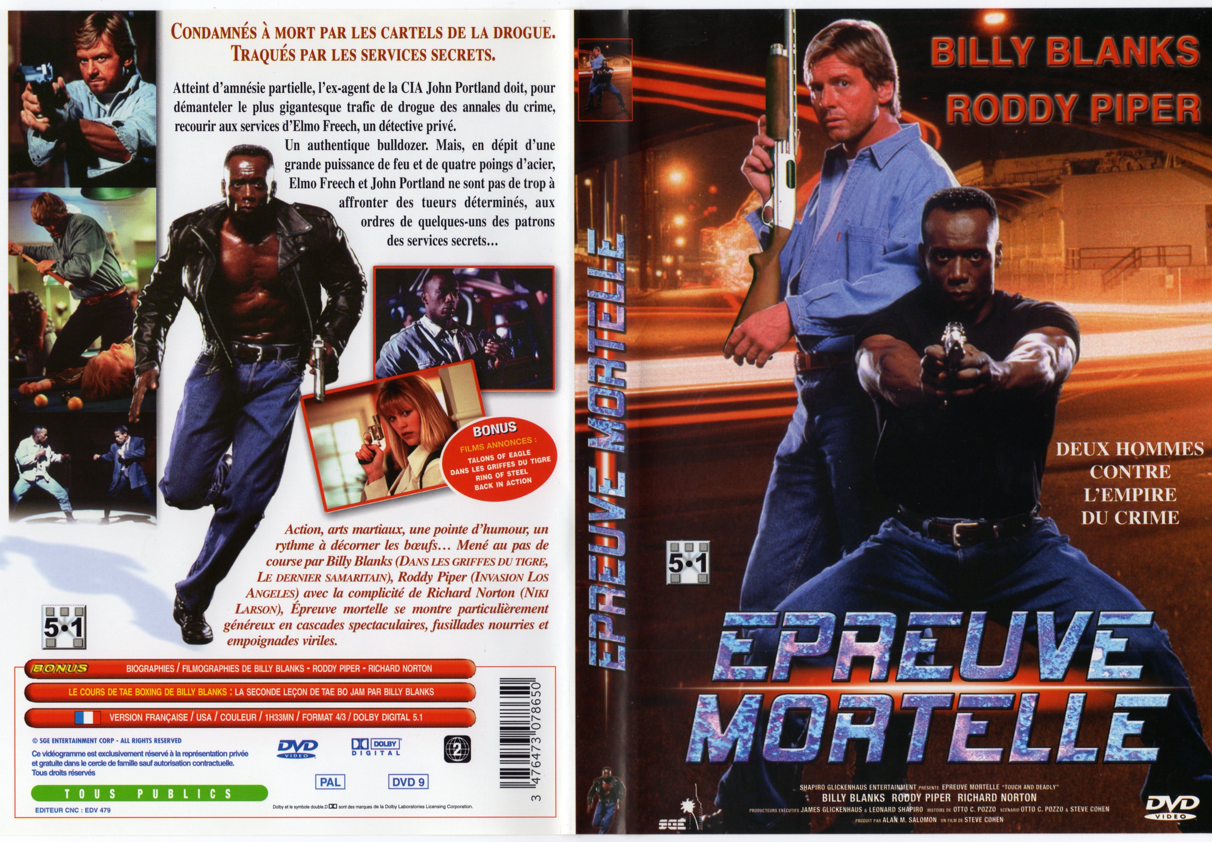 Jaquette DVD Epreuve mortelle