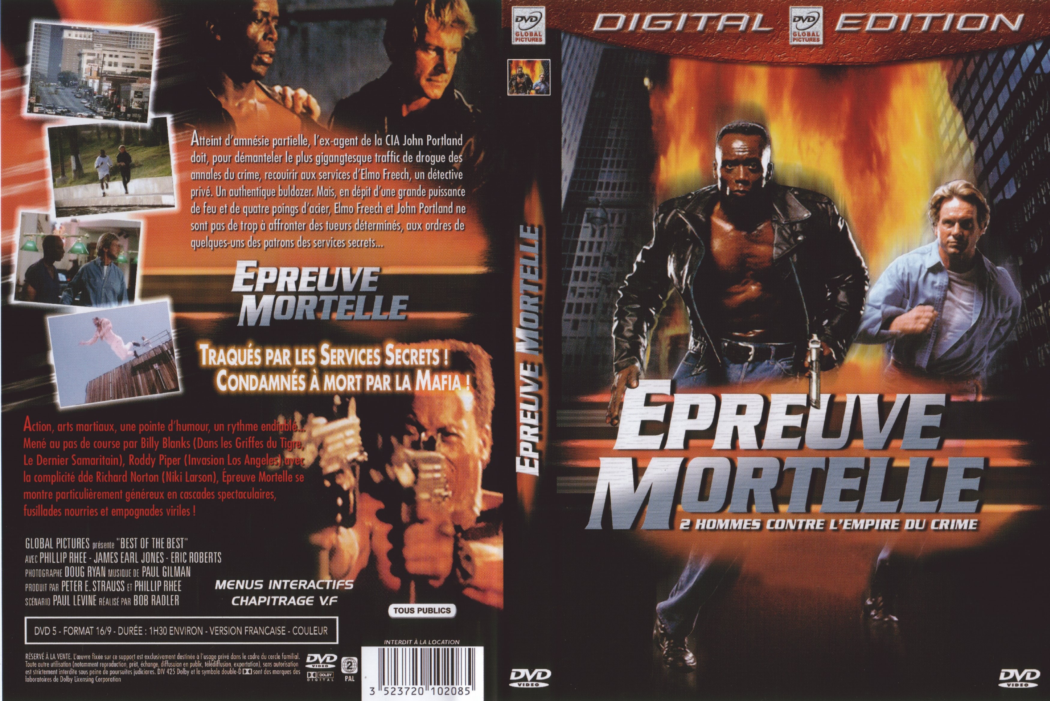 Jaquette DVD Epreuve mortelle v2