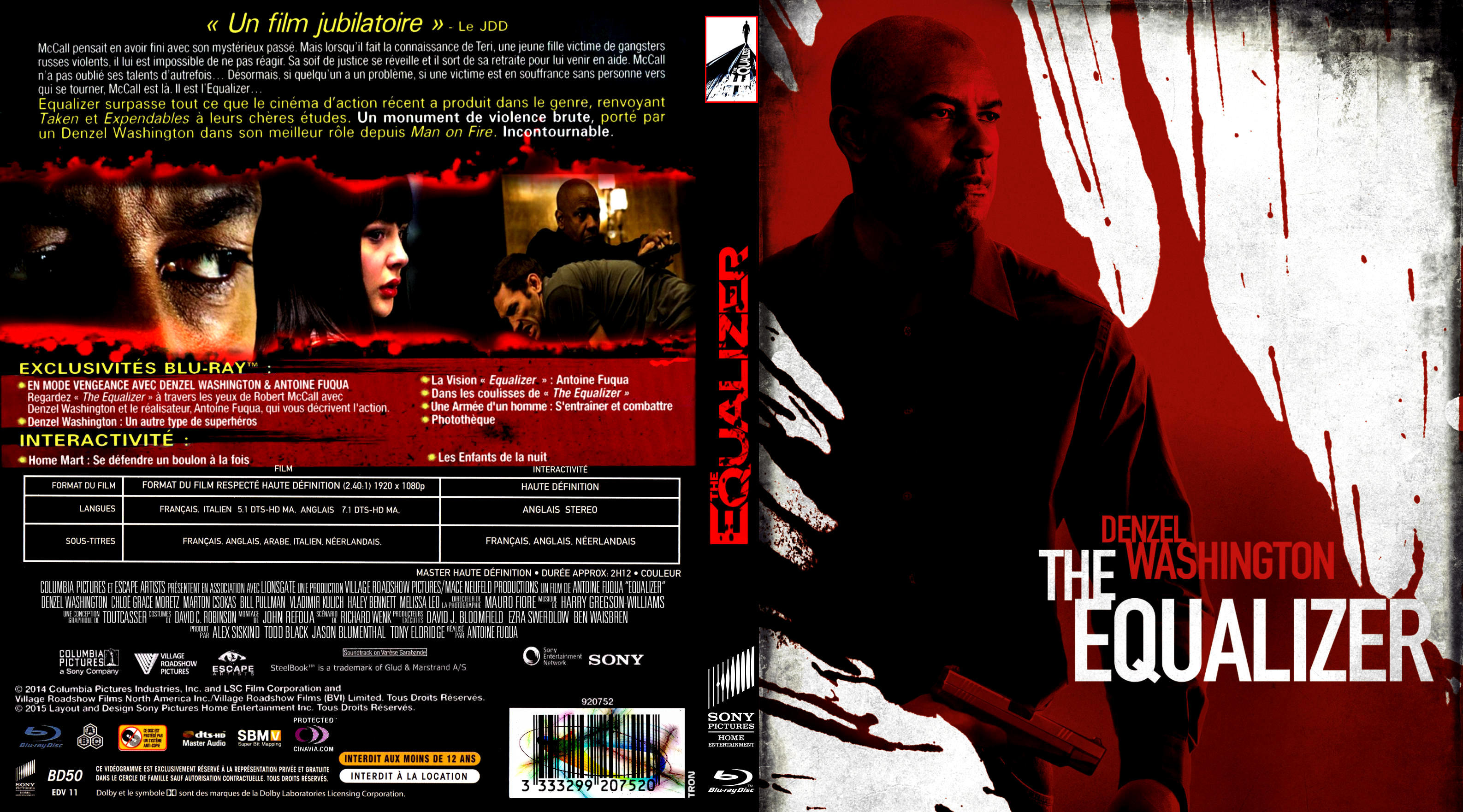 Jaquette DVD Equalizer custom (BLU-RAY)