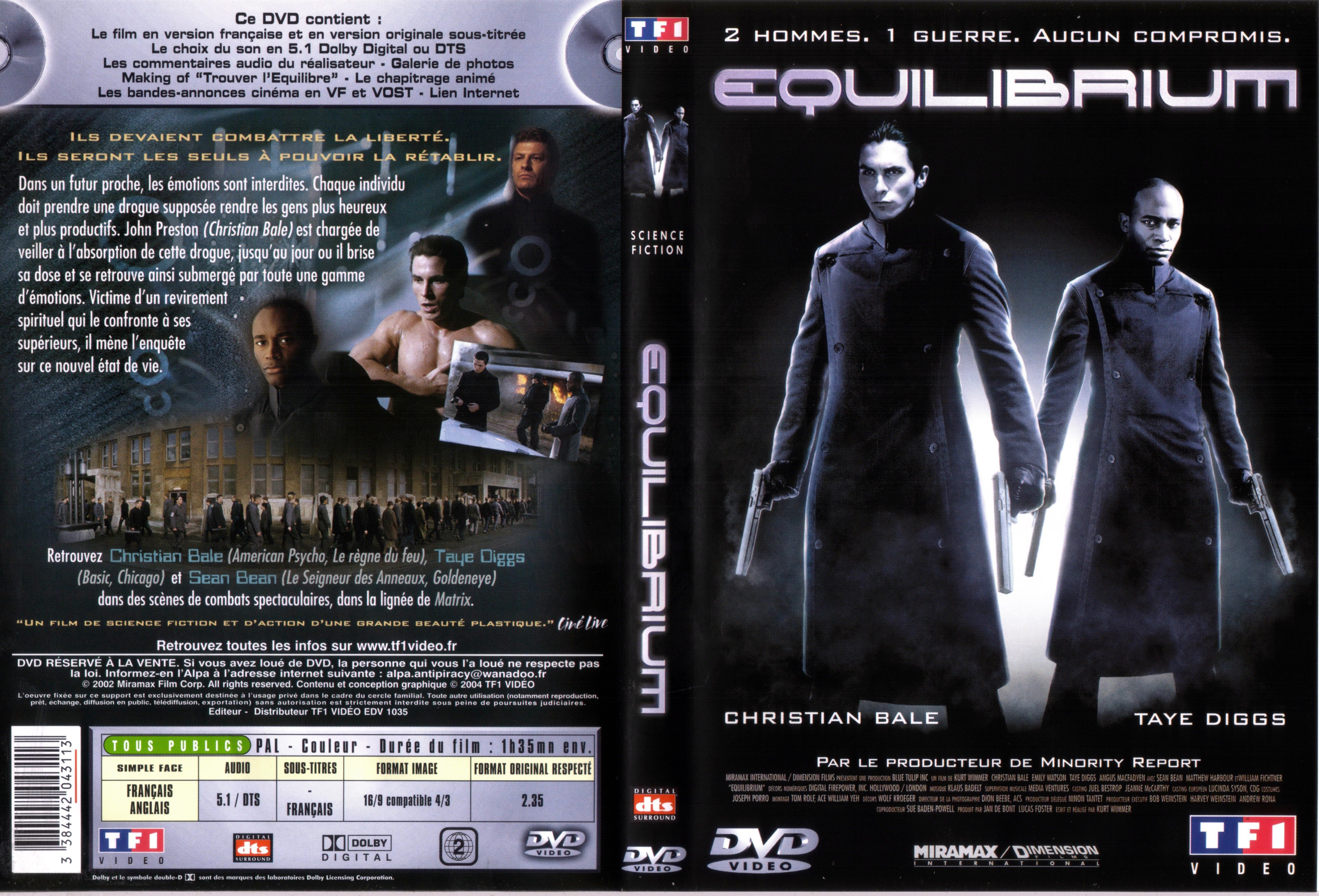 Jaquette DVD Equilibrium