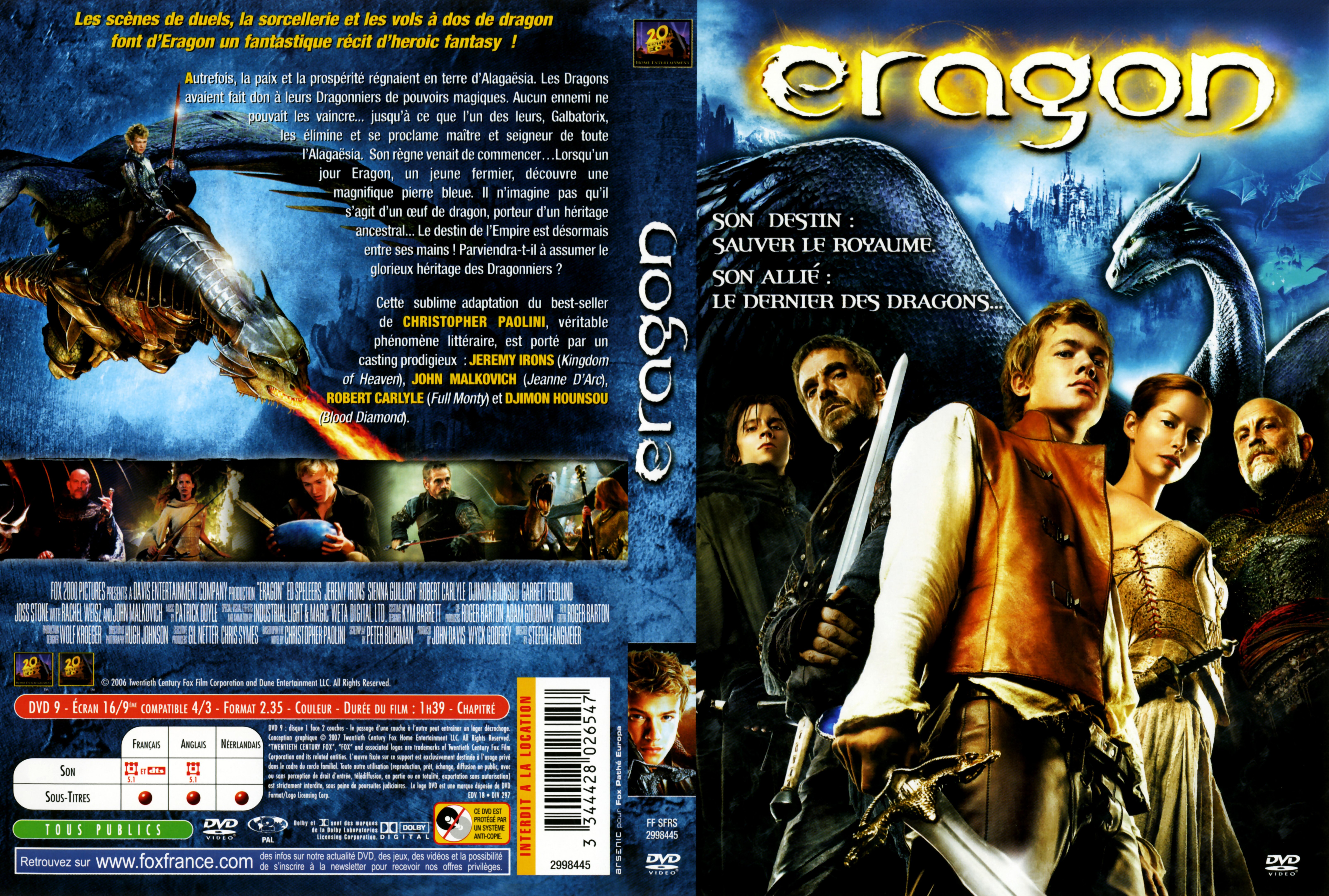Jaquette DVD Eragon v2