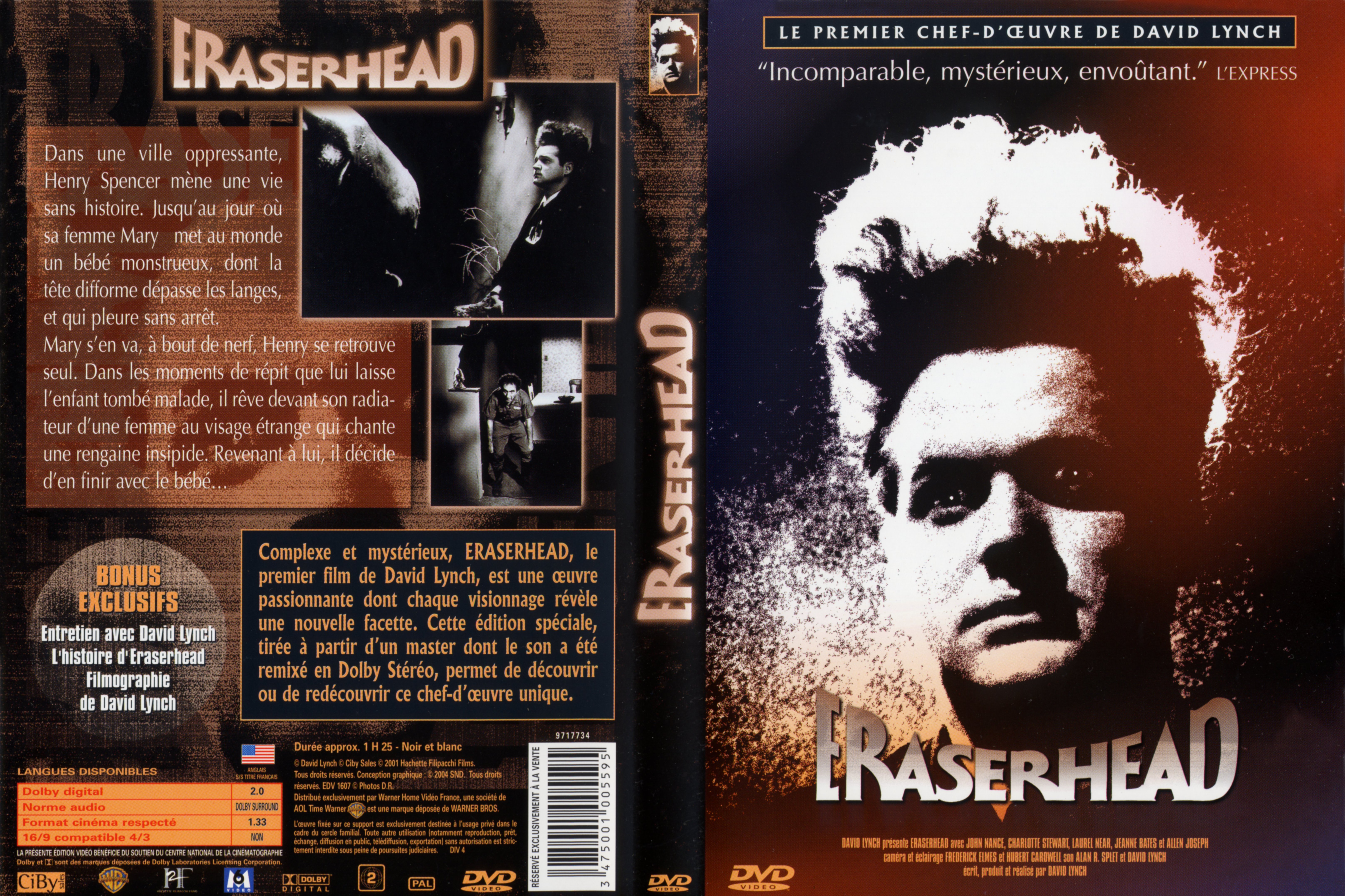Jaquette DVD Eraserhead