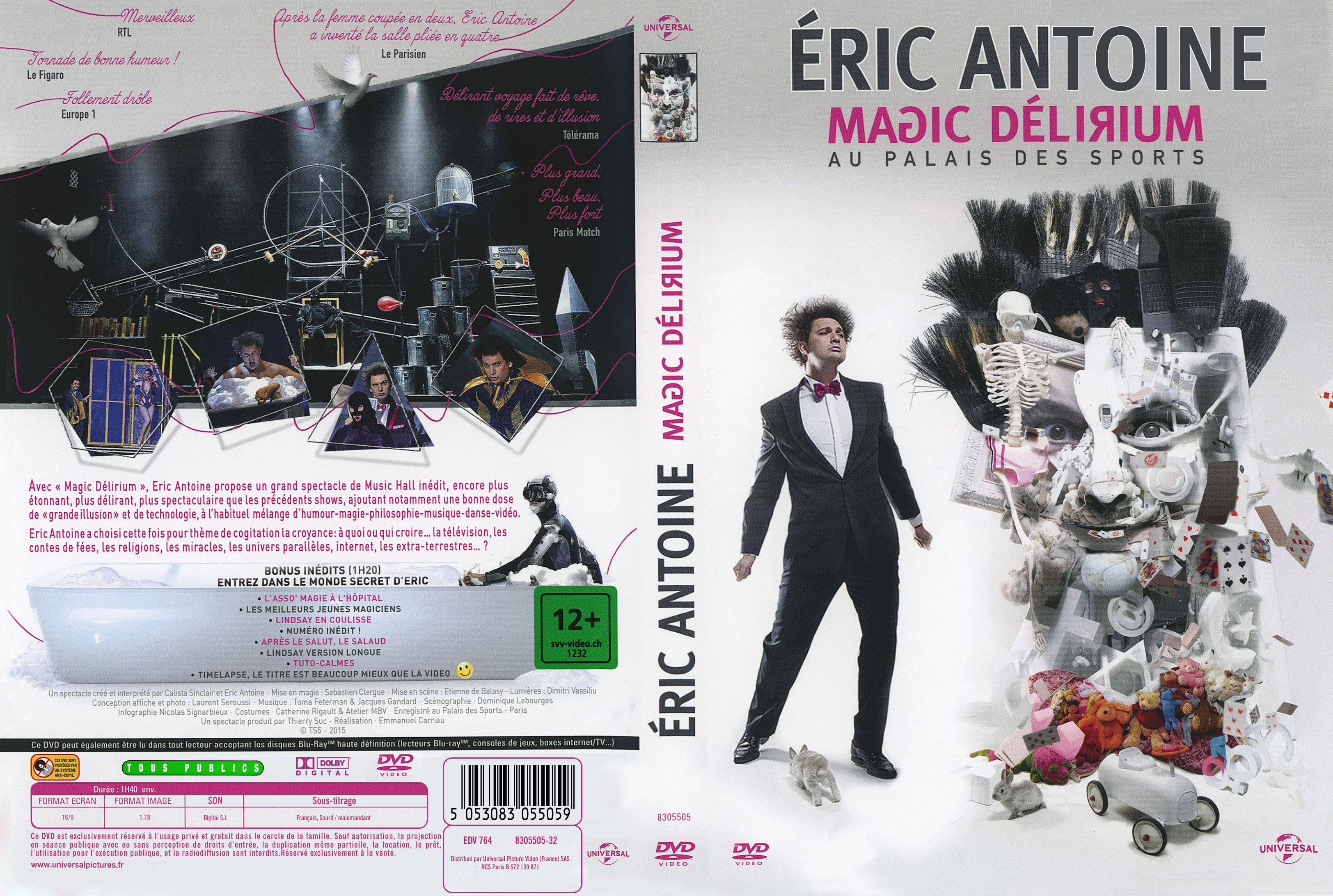 Jaquette DVD Eric Antoine Magic Dlirium custom