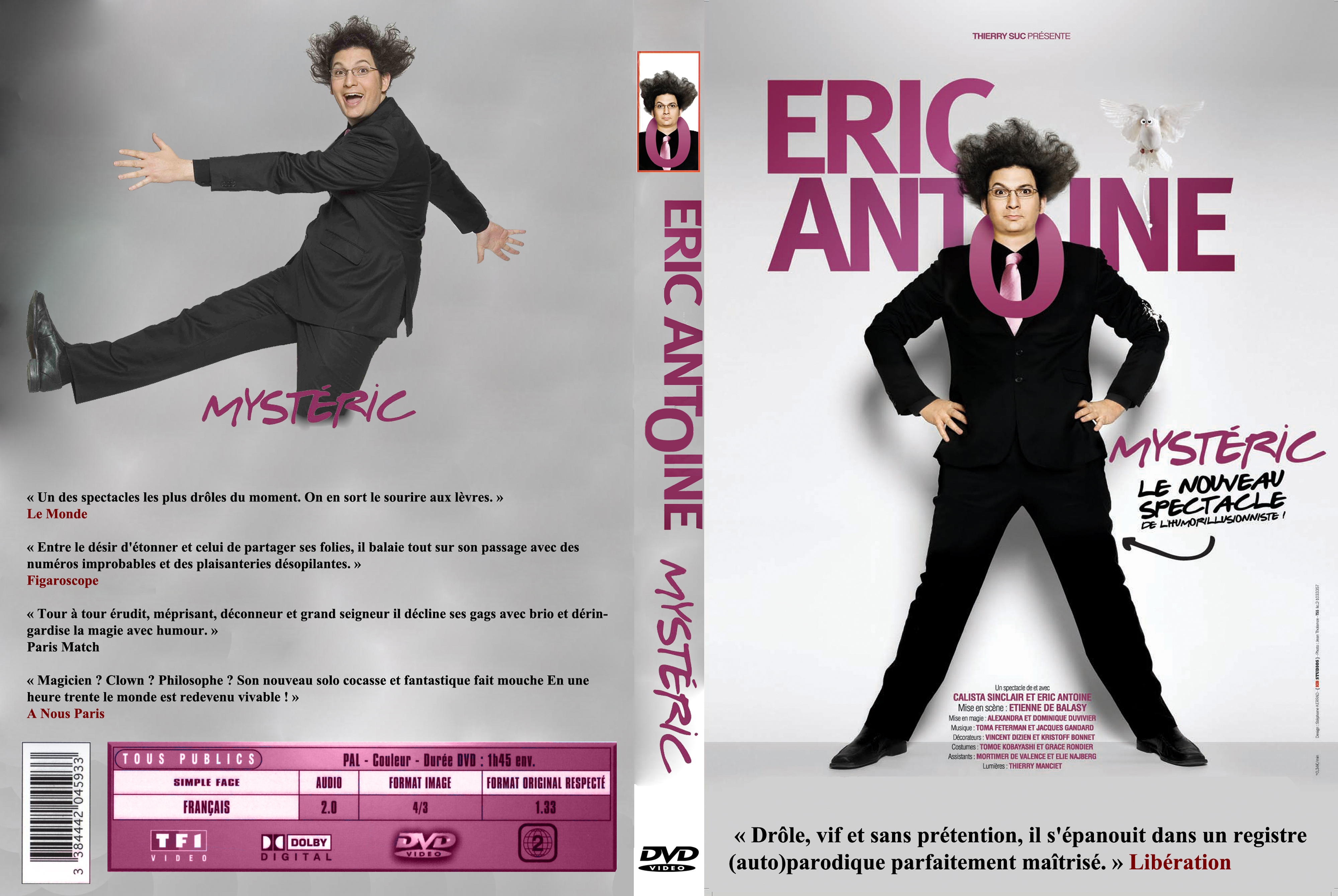 Jaquette DVD Eric Antoine Mysteric custom