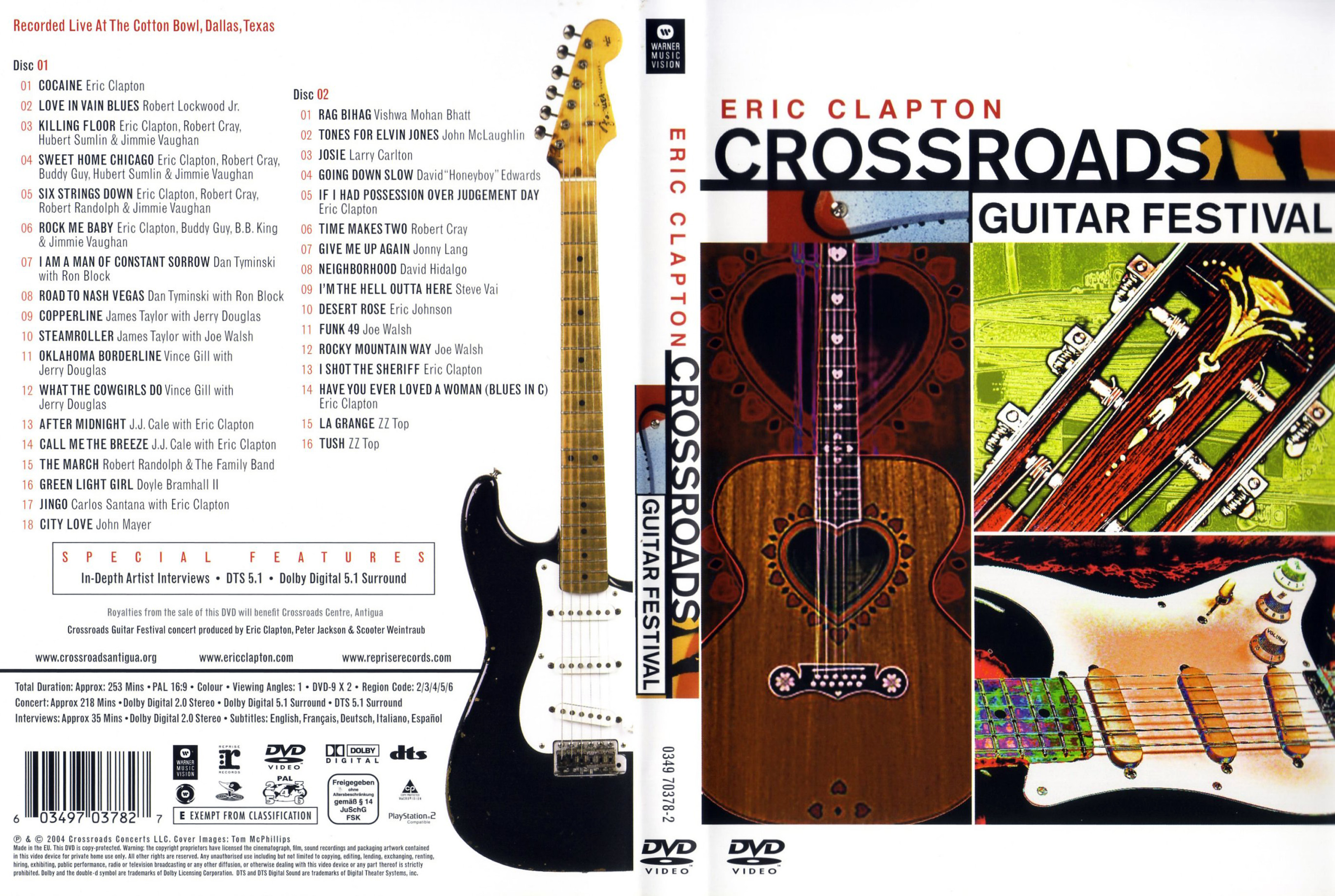 Jaquette DVD Eric Clapton - Crossroads Guitar Festival 2004